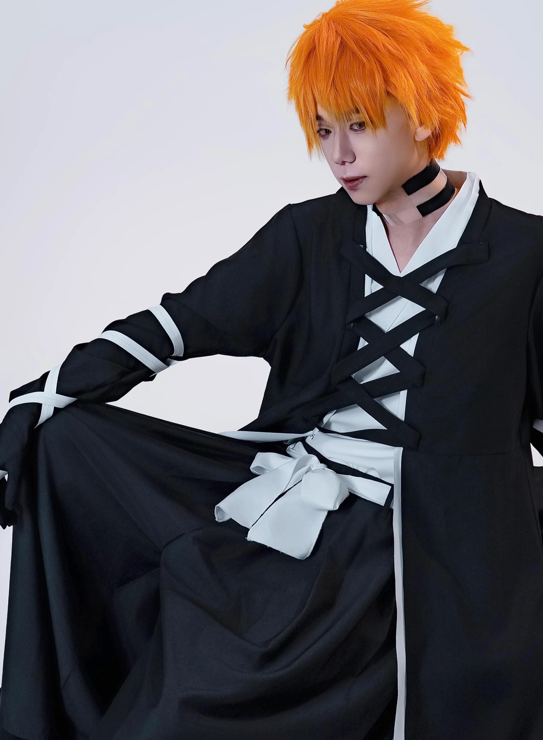 OSIAS Hombres Anime Upgraded Kurosaki Ichigo Disfraz de Cosplay