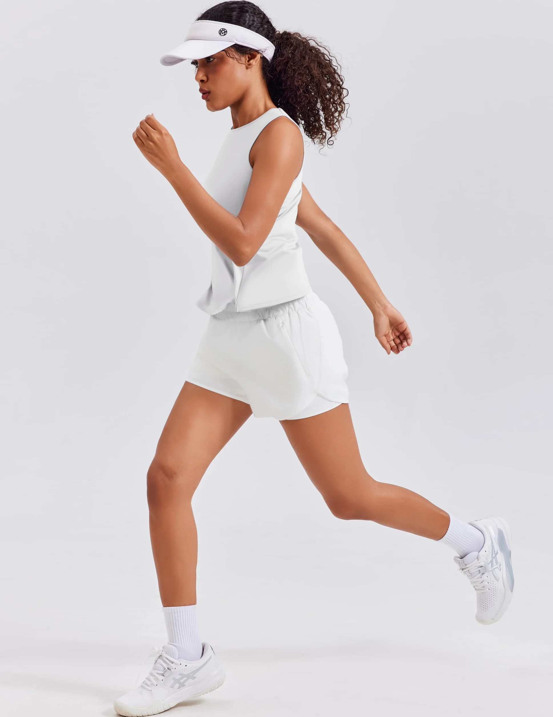 PINSPARK Camiseta Sin Mangas Mujer Tops Verano Espalda Abierta Entrenamiento Cruzada