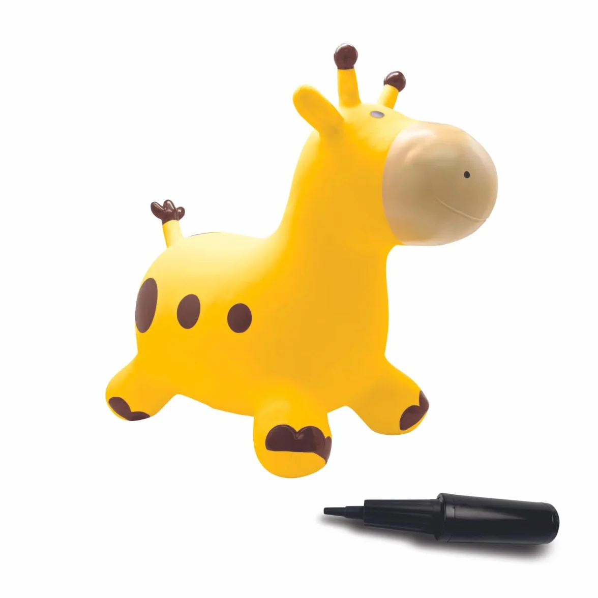 LEXIBOOK Inflable Jirafa Saltarina Amarillo Juego de Rebote Interior Exterior Plástico Seguro Resistente