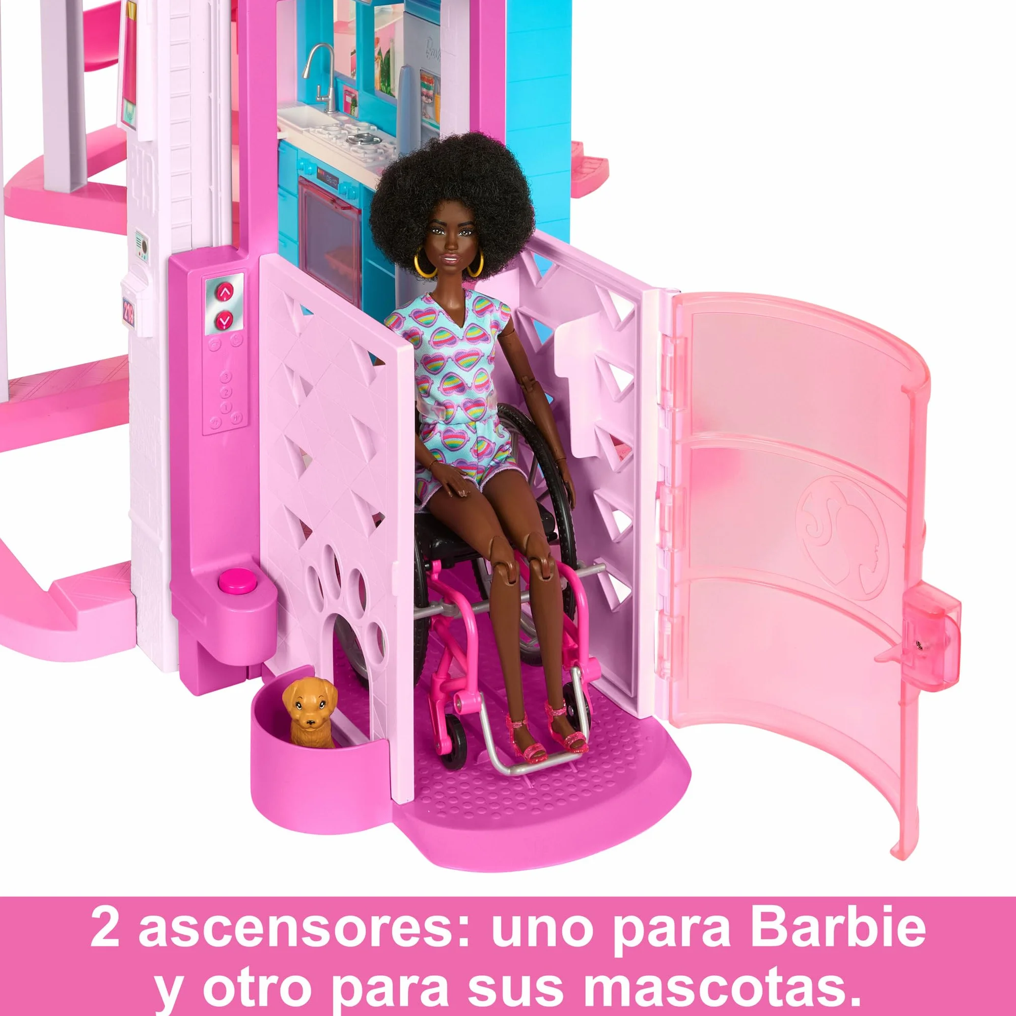 Barbie Dreamhouse 2023 Casa para muñecas de Juguete de 3 Plantas con +75 Muebles y Accesorios, +3 años (Mattel HMX10)