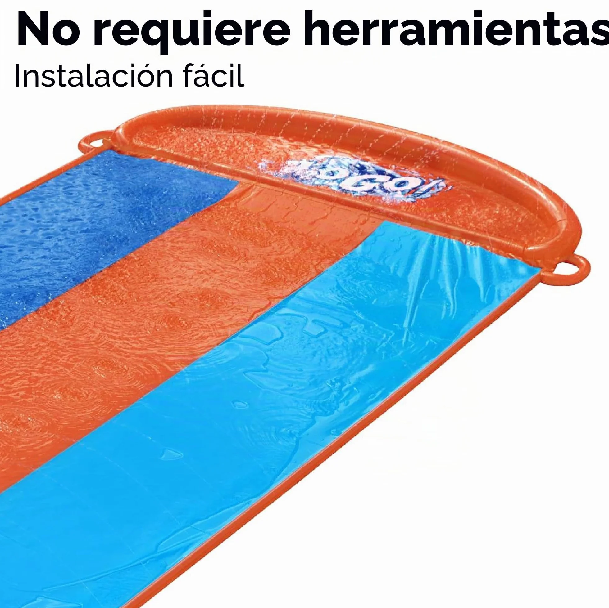Bestway Wasserrutsche H2OGO Triple tobogán de Agua 488 cm Color, 488 x 207 cm (52329)