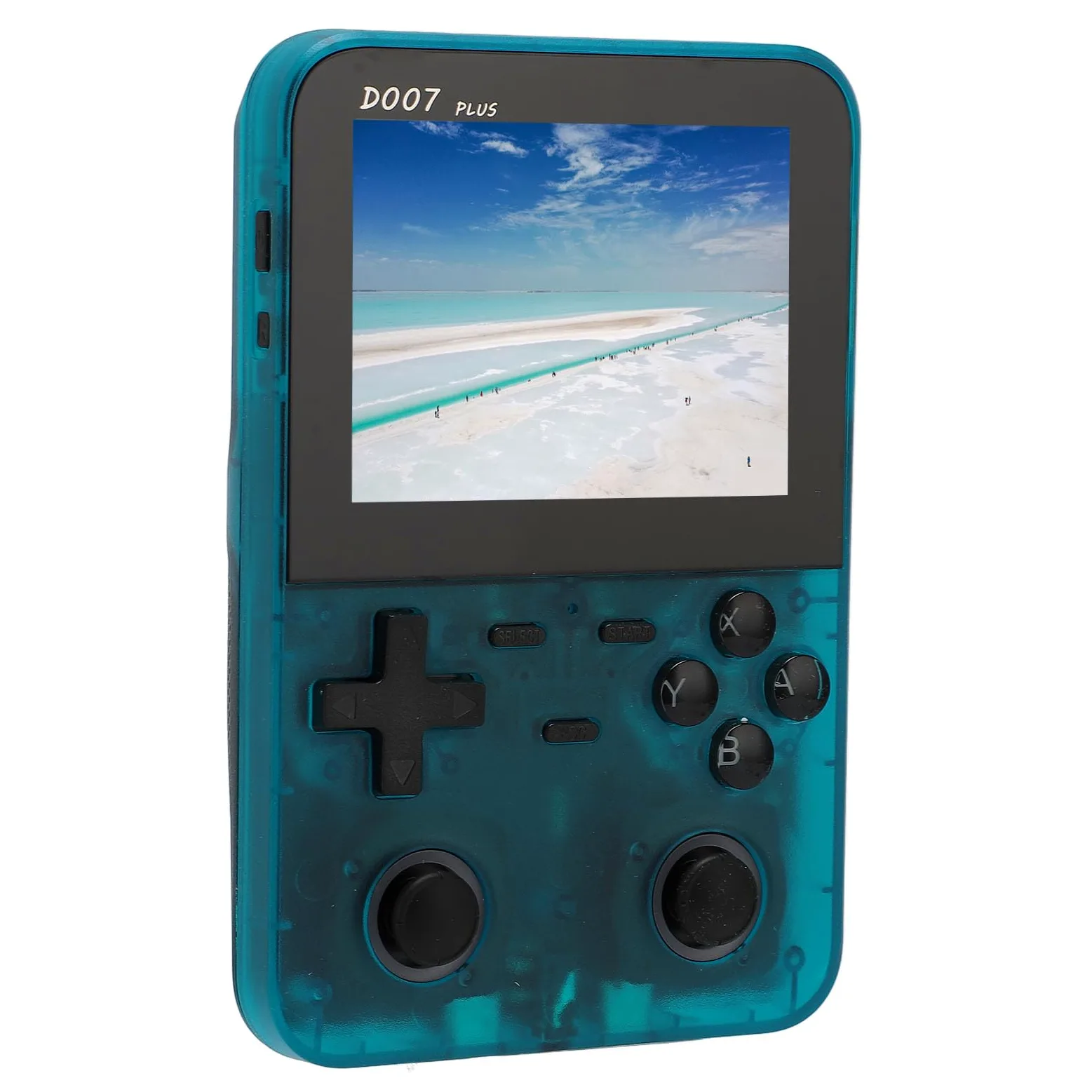 Consola de Juego de Mano 3.5 Pulgadas 640x480 Display Joystick Retro 2500MAH Jugador de Juego Handheld para el Entretenimiento Joysticks Silver Double 3D Real Key F Handheld Game Consoleheld