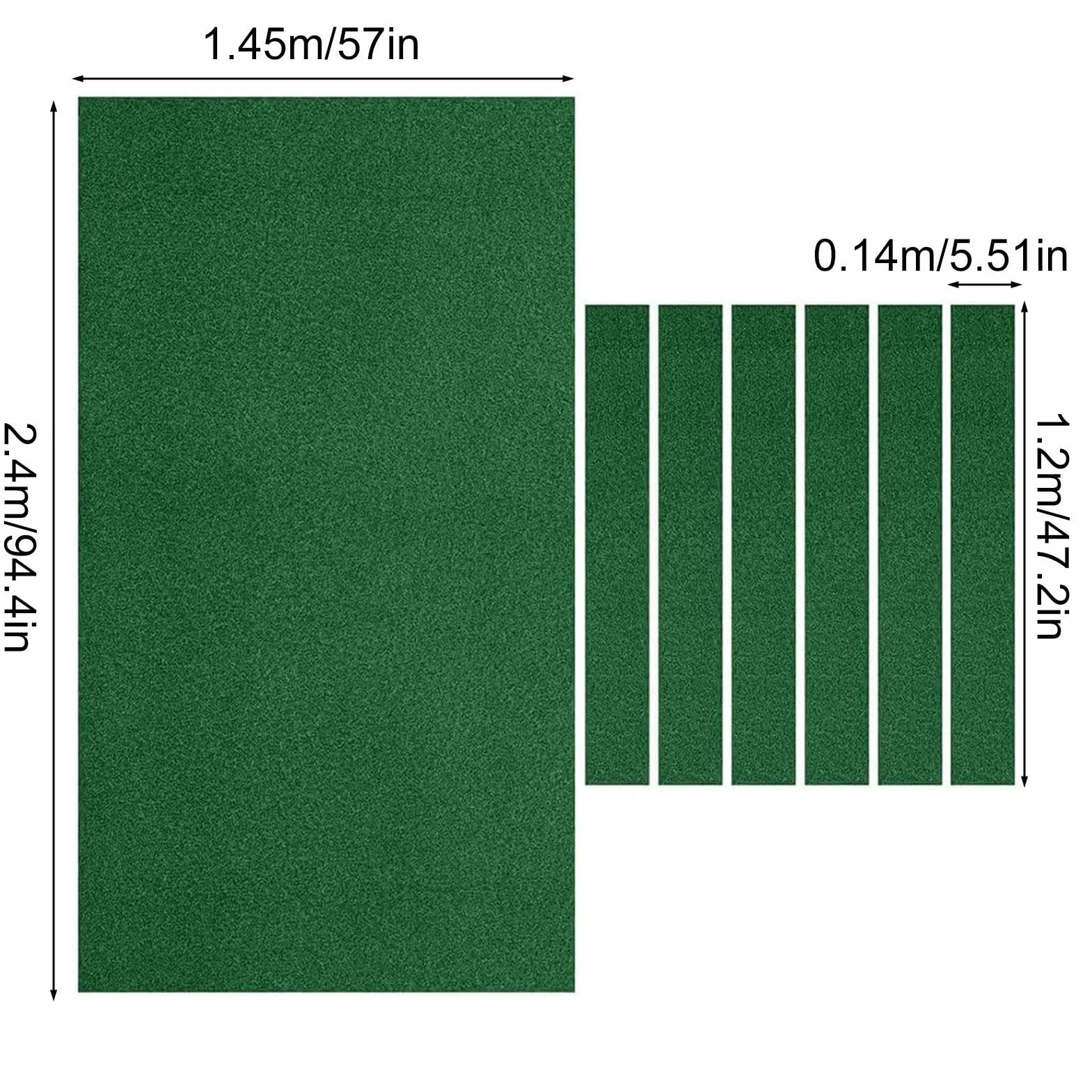 Fieltro de Mesa de Billar Profesional Largo para Interior