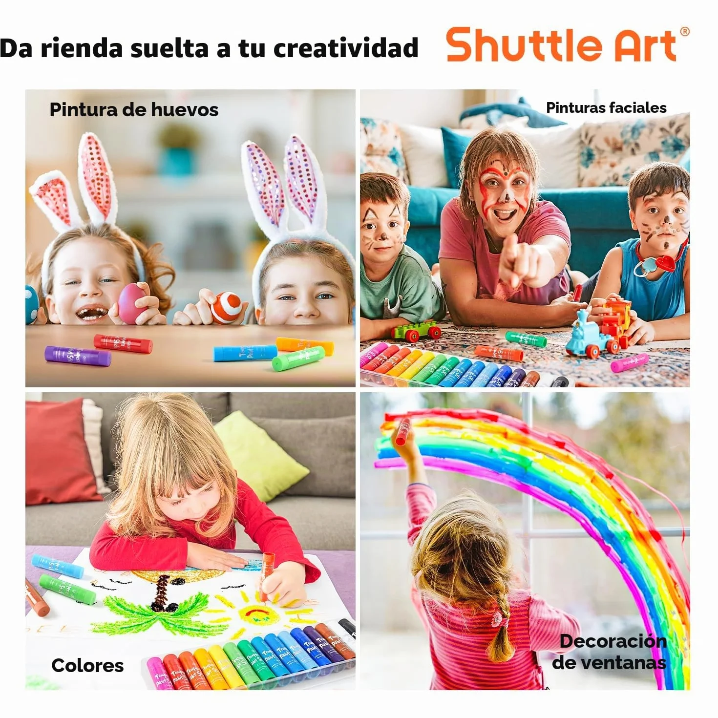 Palillos de pintura de témpera, 15 colores, pintura de témpera sólida para niños, secado súper rápido, pintura lavable, funciona muy bien en papel, madera, vidrio, cerámica y lienzo