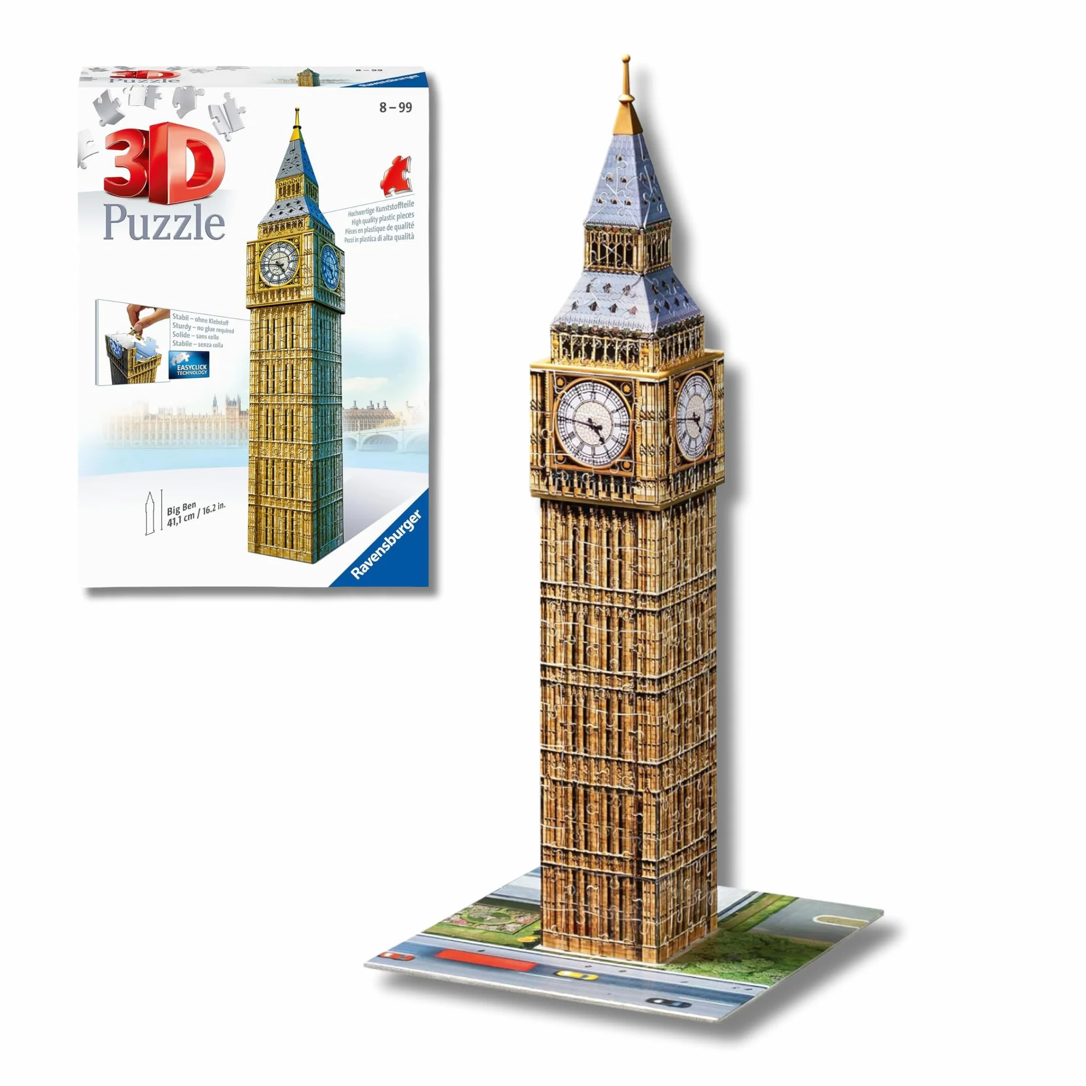 Ravensburger Puzzle 3D Adultos Big Ben 216 Piezas Maquetas para Montar Regalos Niños 8 Años