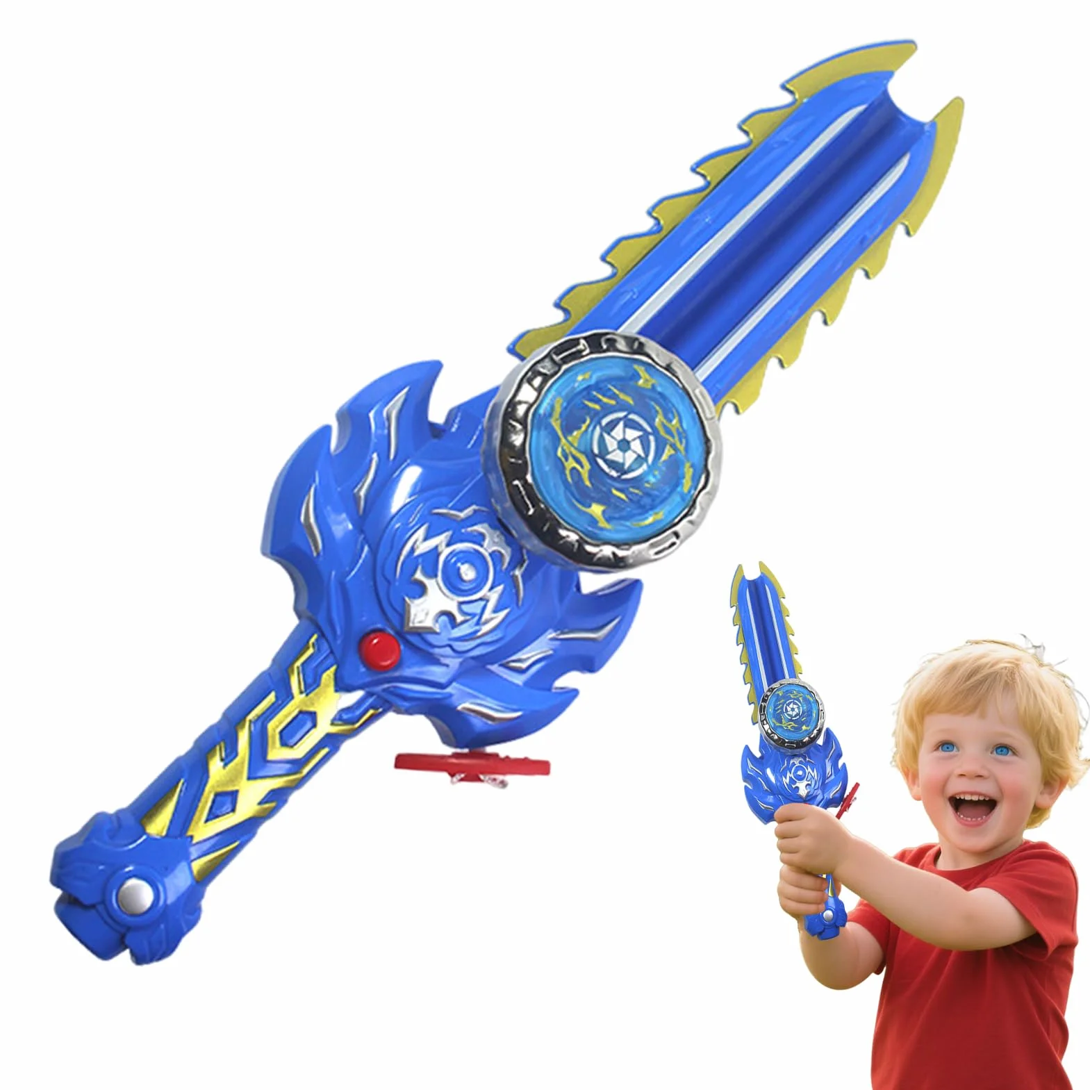 Espada De Beybladee Brillante, Top De Batalla, Giroscopio con Luces, Efectos De Sonido Y Luz, Diversión Interactiva De Batalla De, 29x8x3cm/11.42x3.15x1.18 Pulgadas para Niñas De Niños De