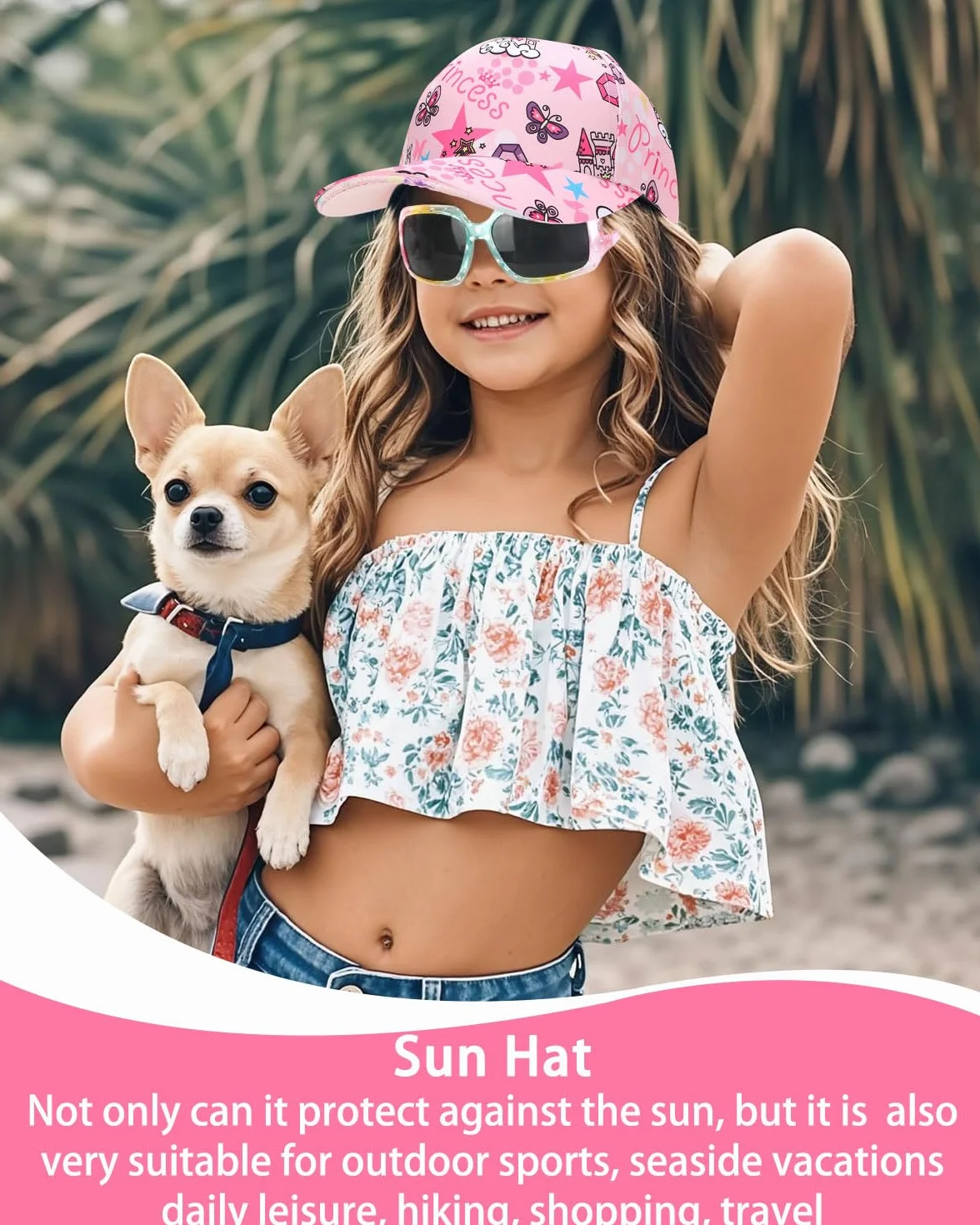 Gorra de Béisbol para Niñas Ajustable Transpirable Verano