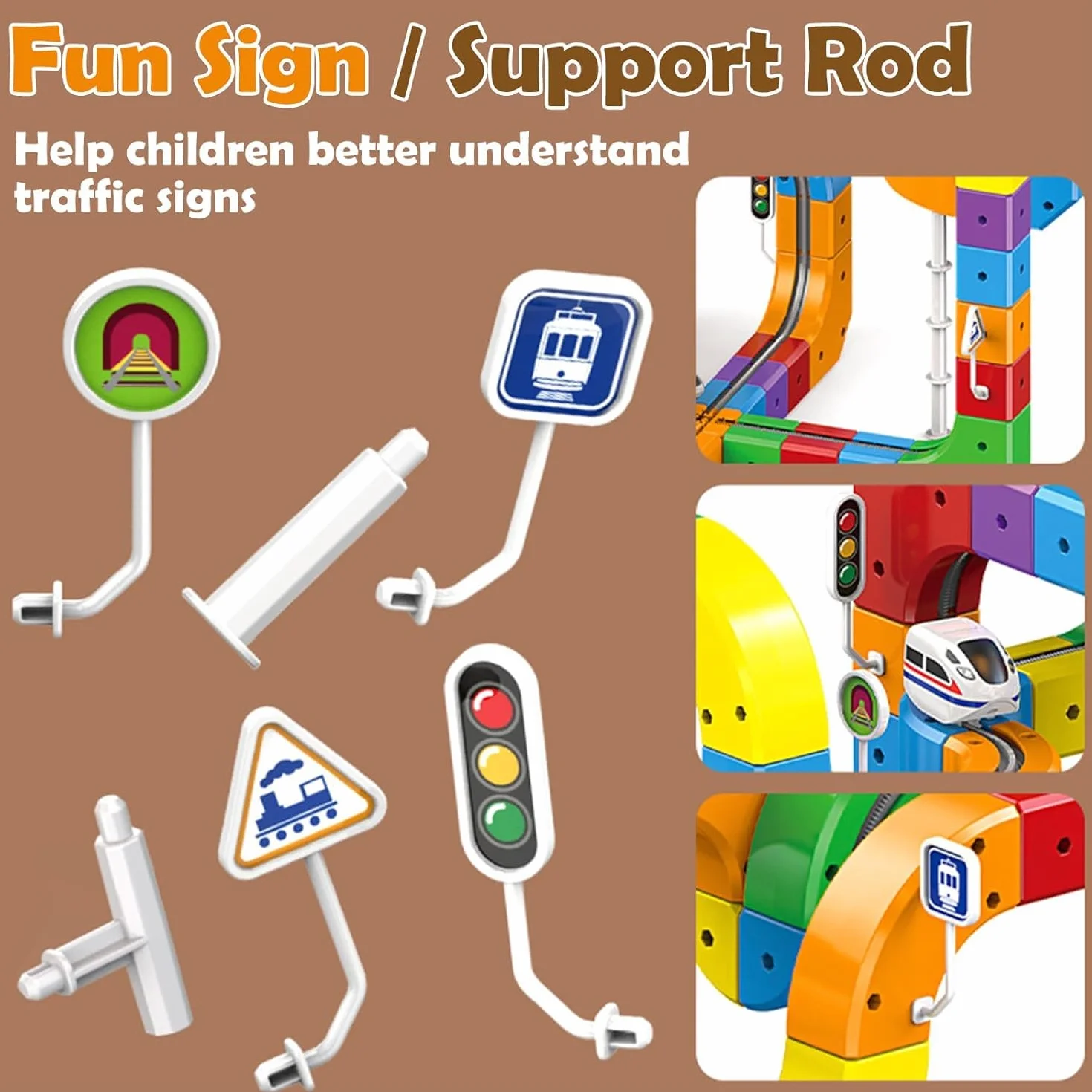 Clickrail Electric Train Set 81 Piezas Flexible Racing DIY Cube Track Block Gravity Defying 3D Layouts Imán Ferrocarril Magic Rail Block Juguete Regalo Niños