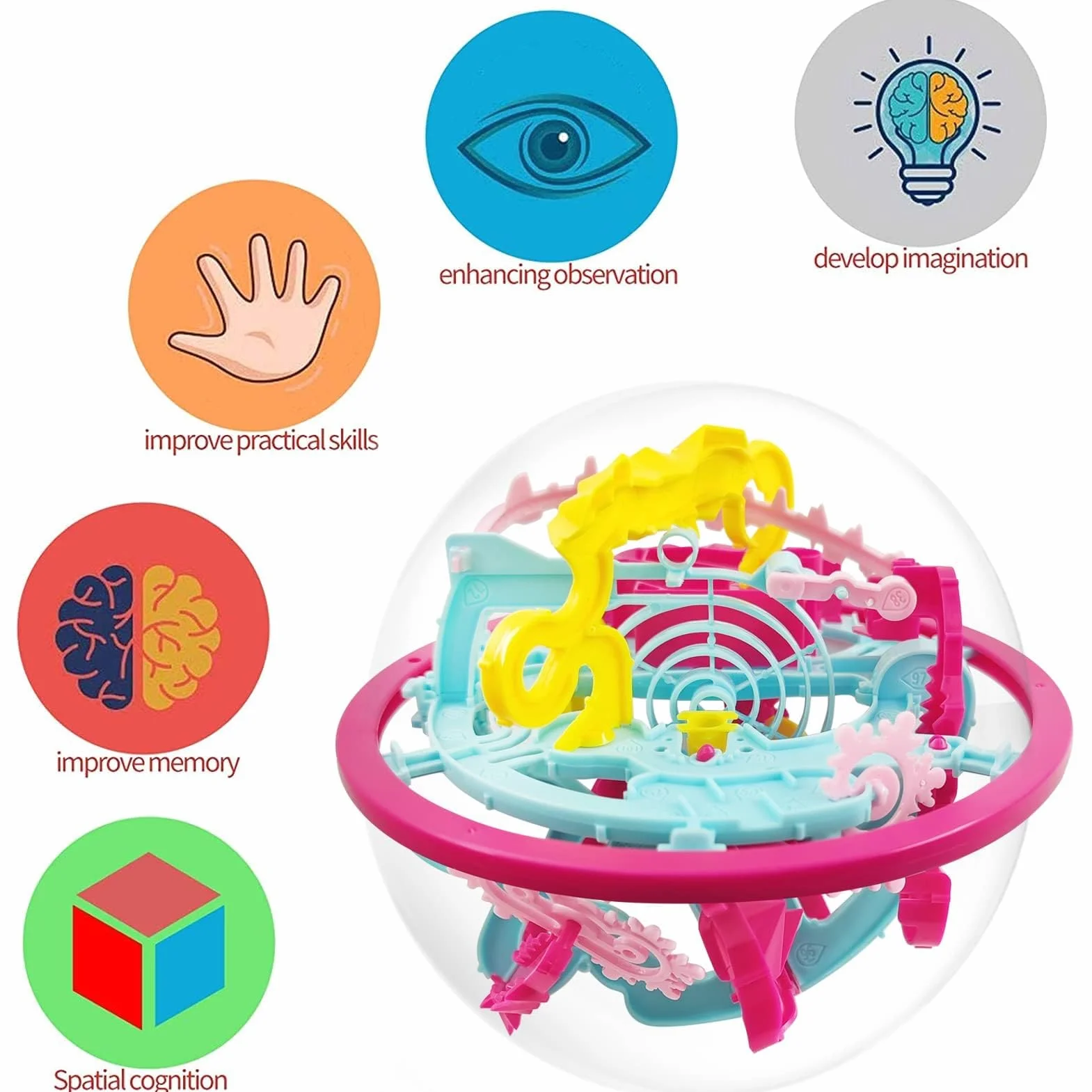 3D Laberinto Bola,3D Puzzle Ball con 110 Niveles para avanzados,3D Pelota Puzzle Juguetes,Laberinto Juguetes esféricos,Maze Ball Game,Palacio Bola Laberinto,3D Laberinto Rompeca (Color)