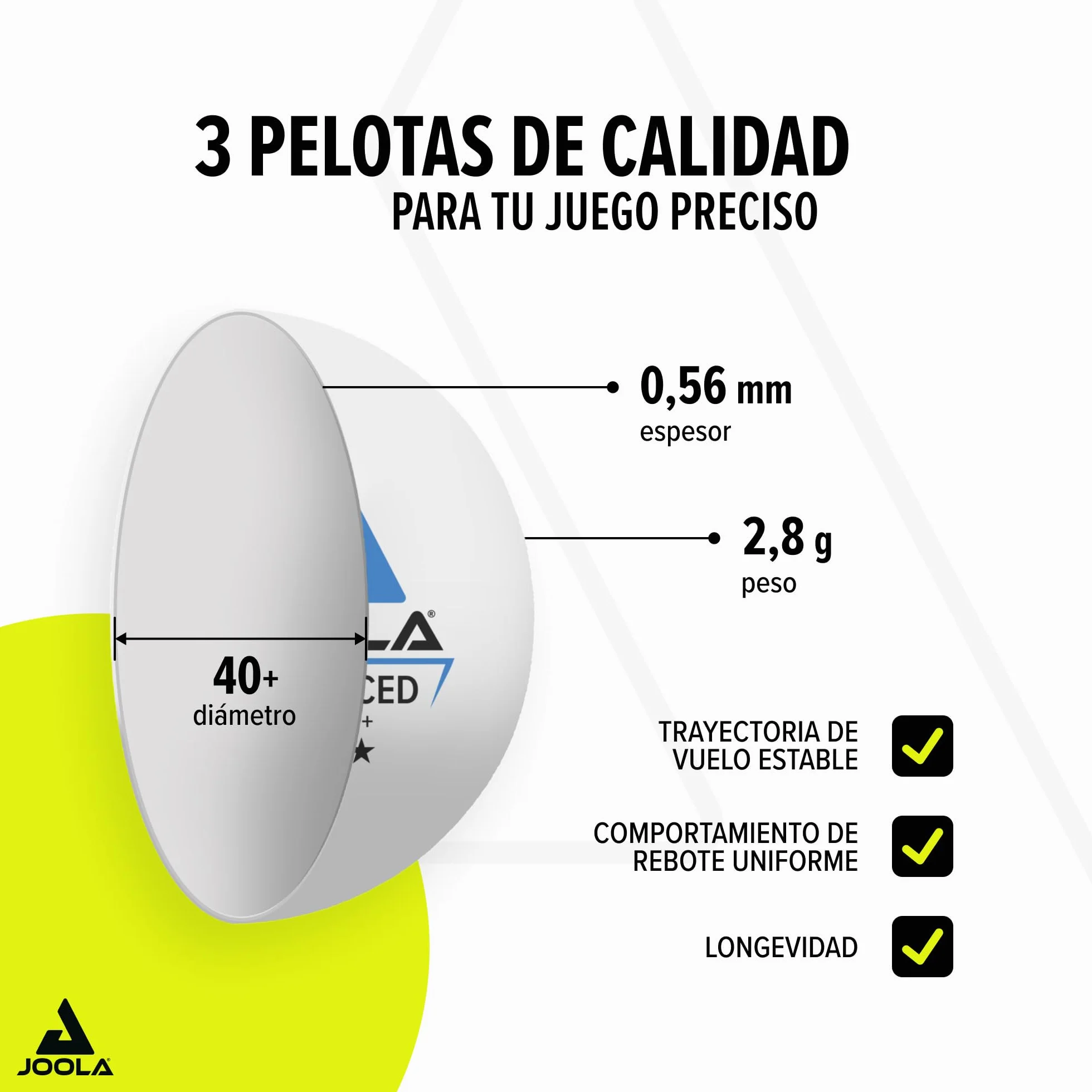 JOOLA Juego de Tenis de Mesa Homologado ITTF - Raqueta, Funda, Red y Pelotas