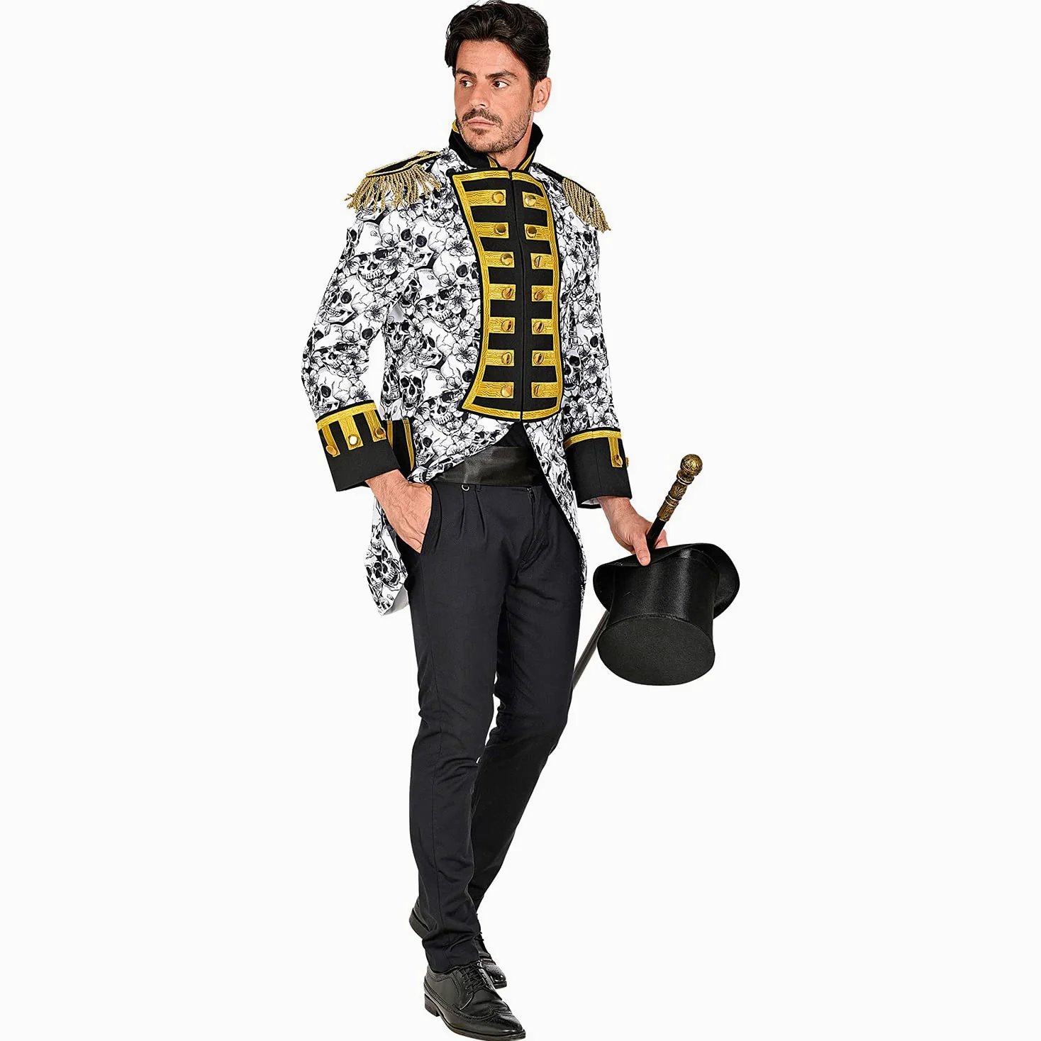 W WIDMANN MILANO Party Fashion - frac para desfile de disfraces, pirata, estrella del rock, uniforme de guardia, calavera, Día de los Muertos, carnaval, Halloween