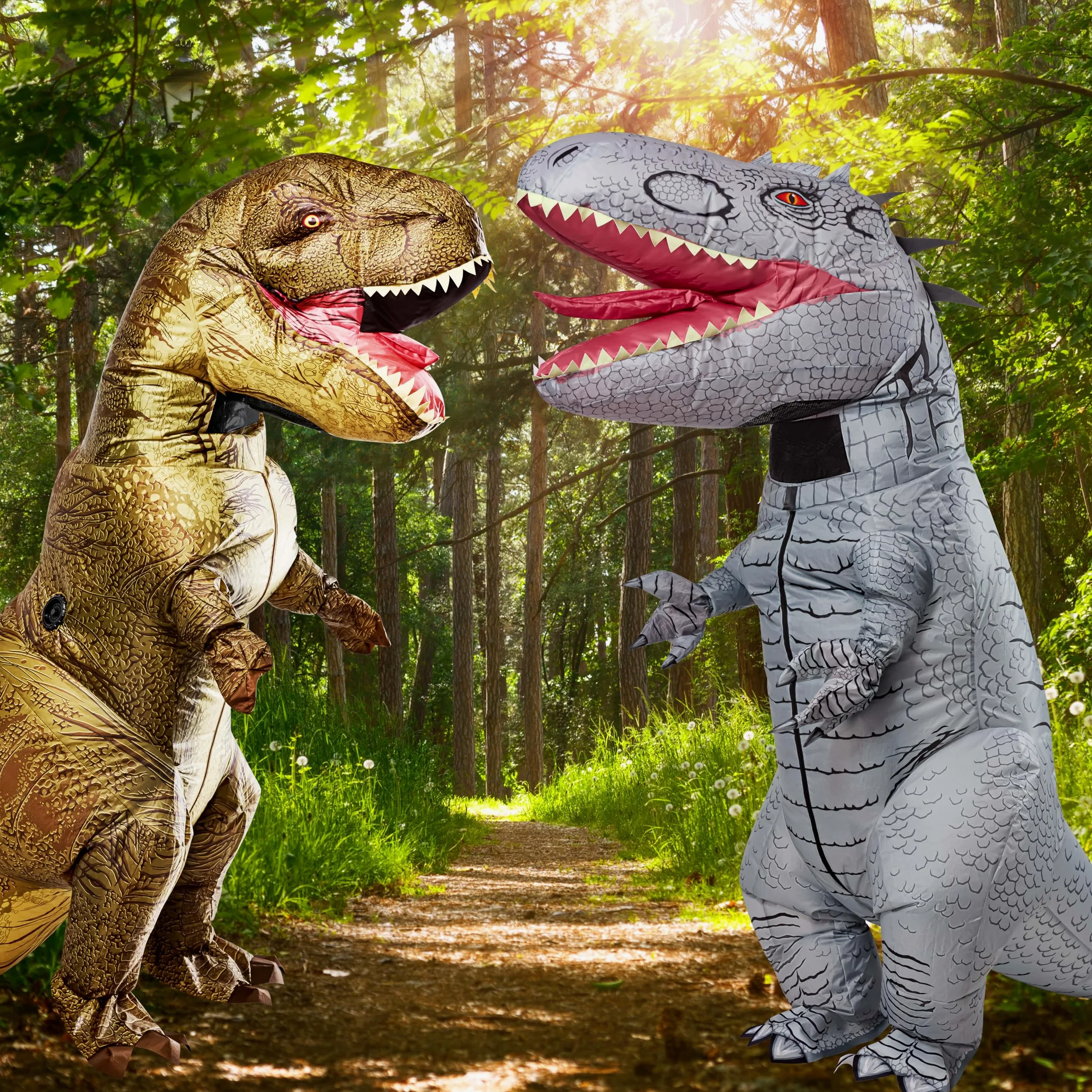 Rubies Fun - Disfraz inflable de Indominus Rex para niños con ventilador alimentado por pilas, talla única