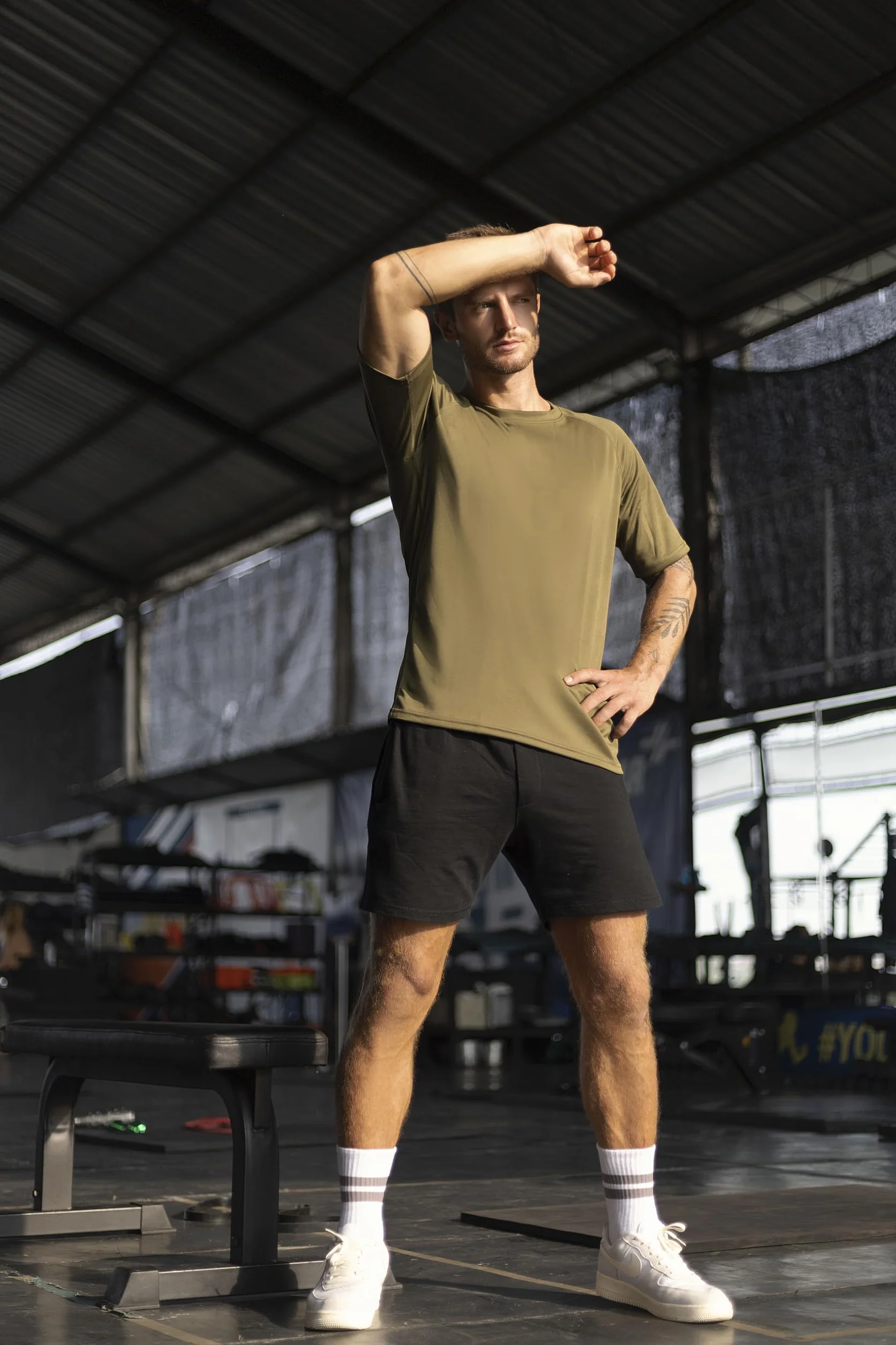 Cimic Camiseta Deporte Hombre Manga Corta Secado Rápido Respirable Running Gimnasio