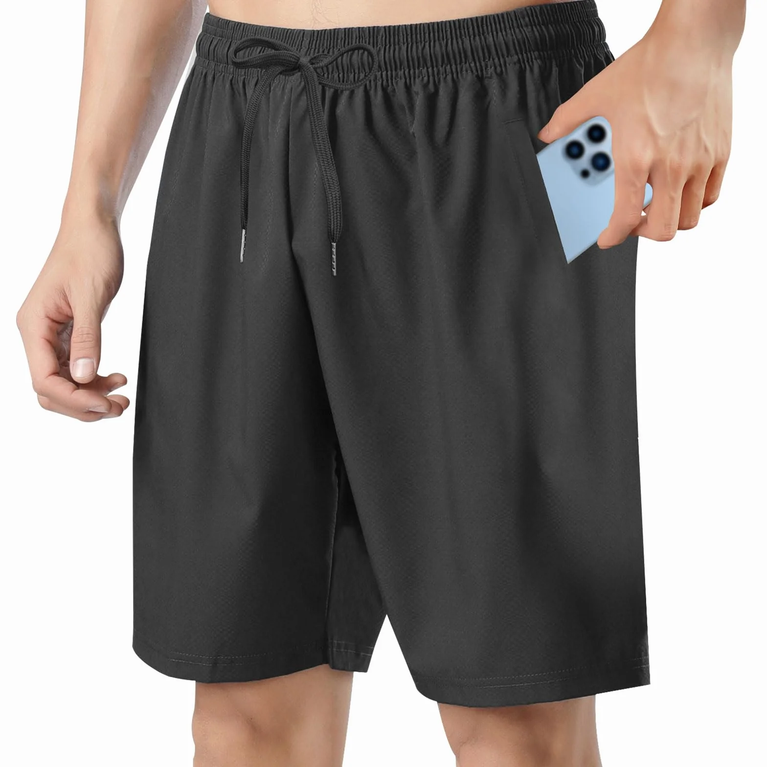 AOMIG Pantalones Cortos Deportivos de Secado Rápido para Hombre, Ligeros y Transpirables para Entrenamiento, Correr, Gimnasio