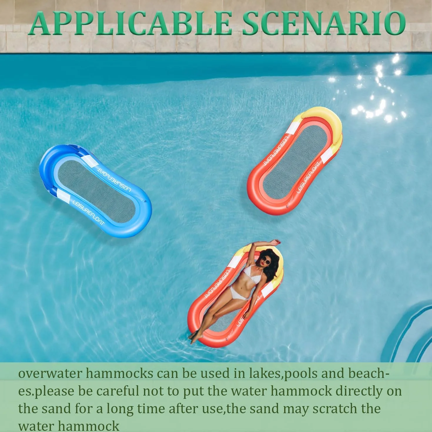 Colchón inflable para piscina de agua
