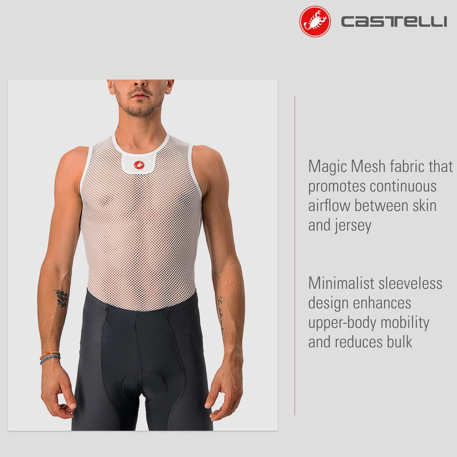 Castelli Core Mesh 3 Sleeveless T-Shirt Hombre