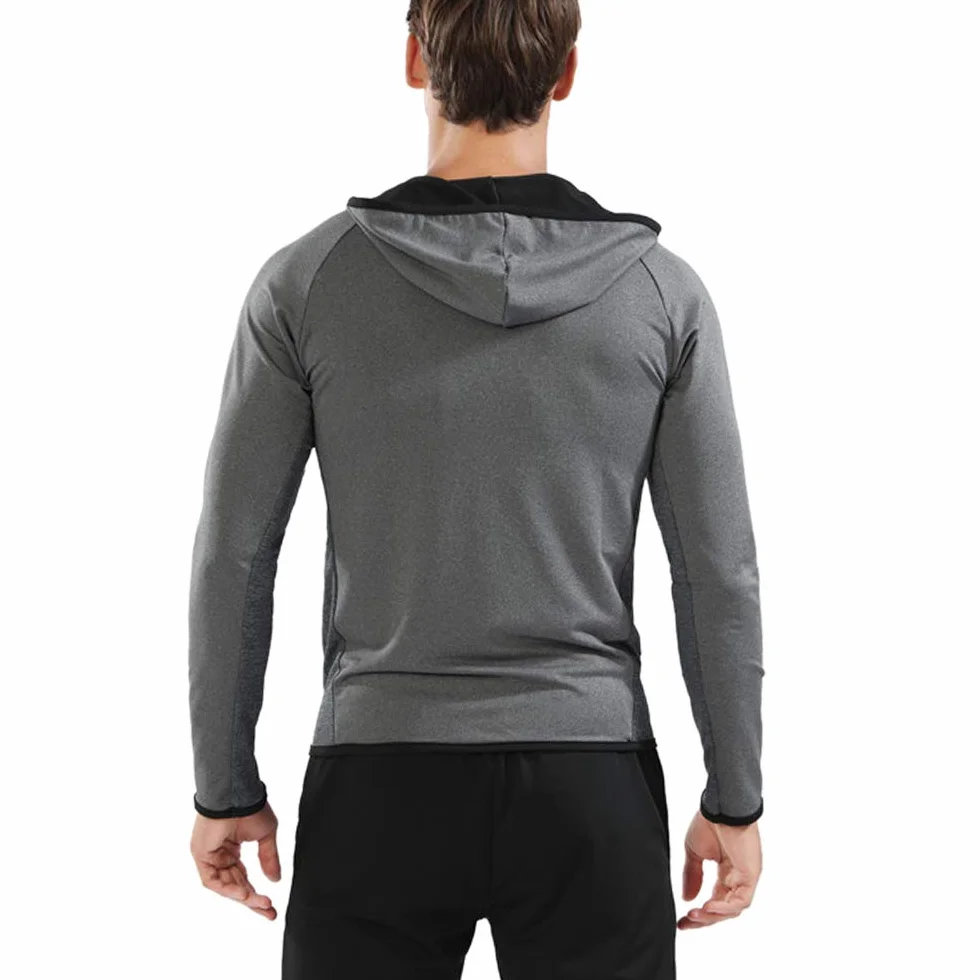 Muscle Alive Sudaderas con Capucha para Hombre Cremallera Corriendo Chaqueta Deporte Gimnasio