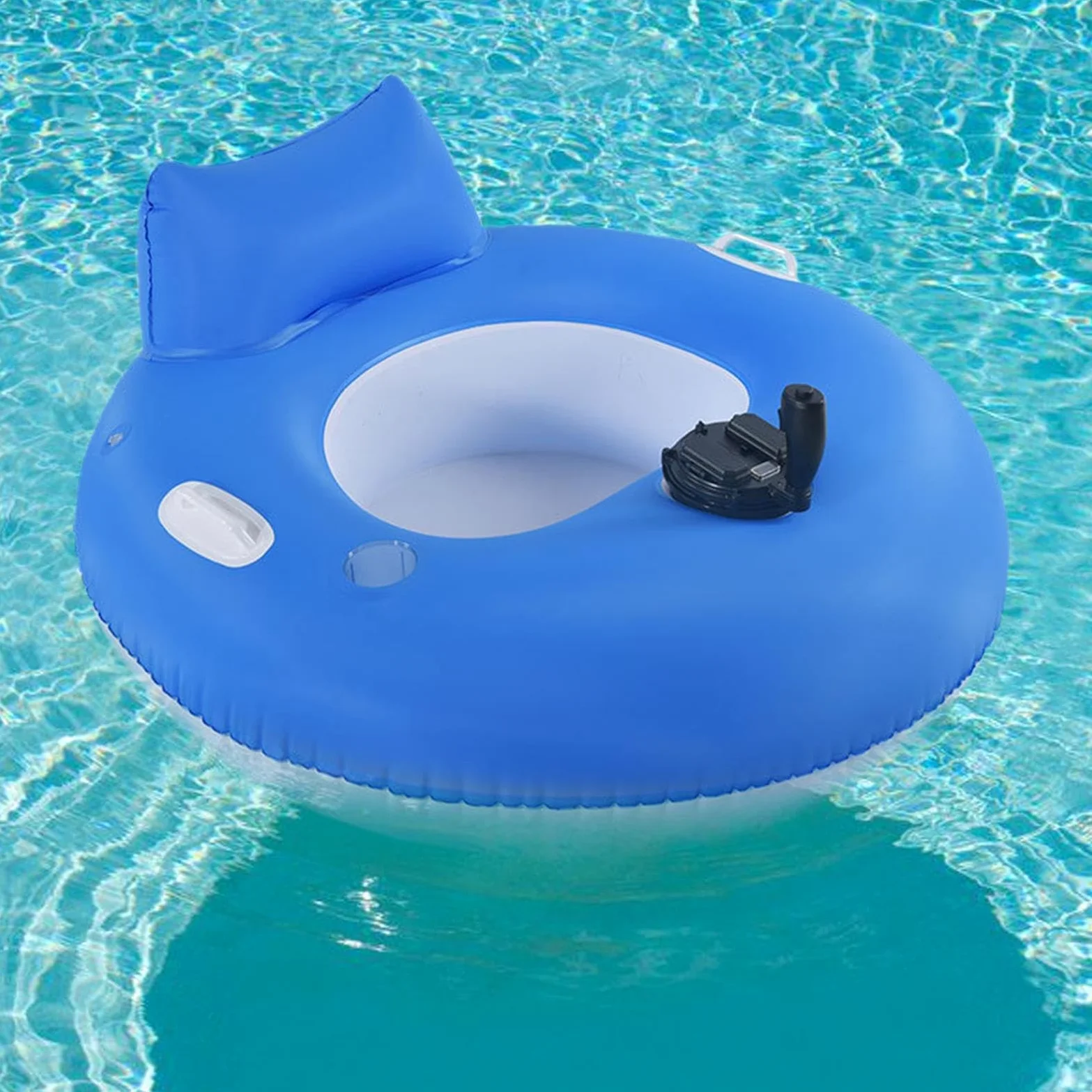 Tumbona Flotante Hinchable Balsa Eléctrica De Tubing Acuático para Adultos | Flotador Tubular Tipo Tumbona para lago, estanque, playa, piscina, verano, tomar el sol, bronceado solar, hombres,