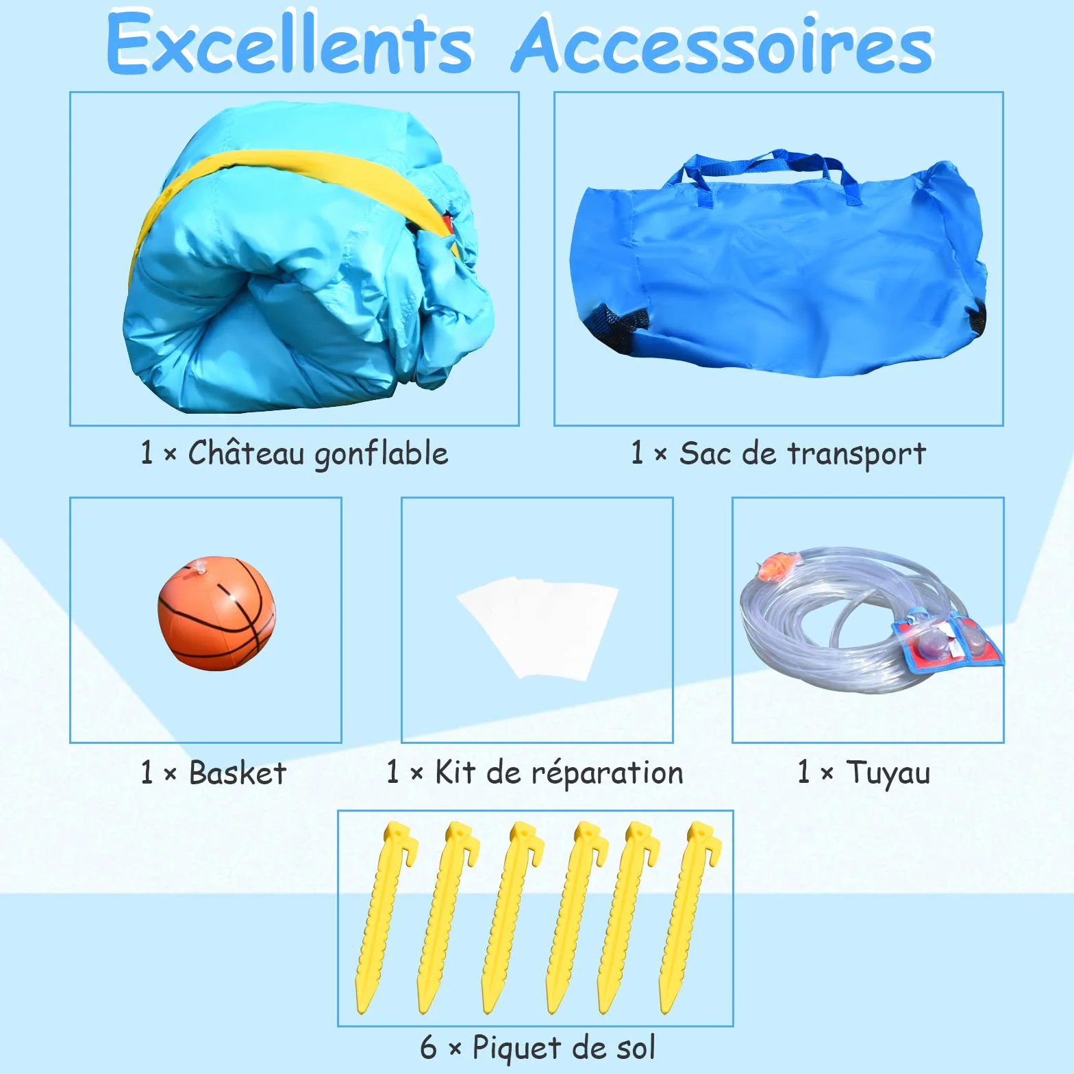 GOPLUS Castillo Hinchable para Niños, Hinchable Grande con Piscina, y Tobogán para Fiesta del Agua de Verano, Adecuado de 3 a 10 Años, ‎‎325 x 310 x 225 cm