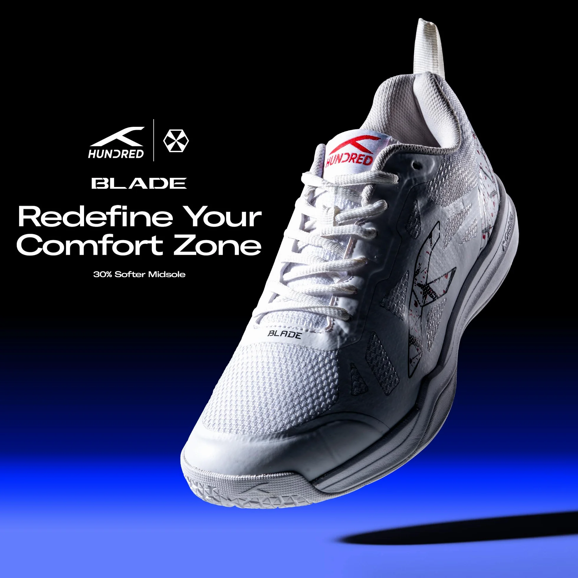 HUNDRED Blade Non-Marking Zapatos de bádminton Hombre