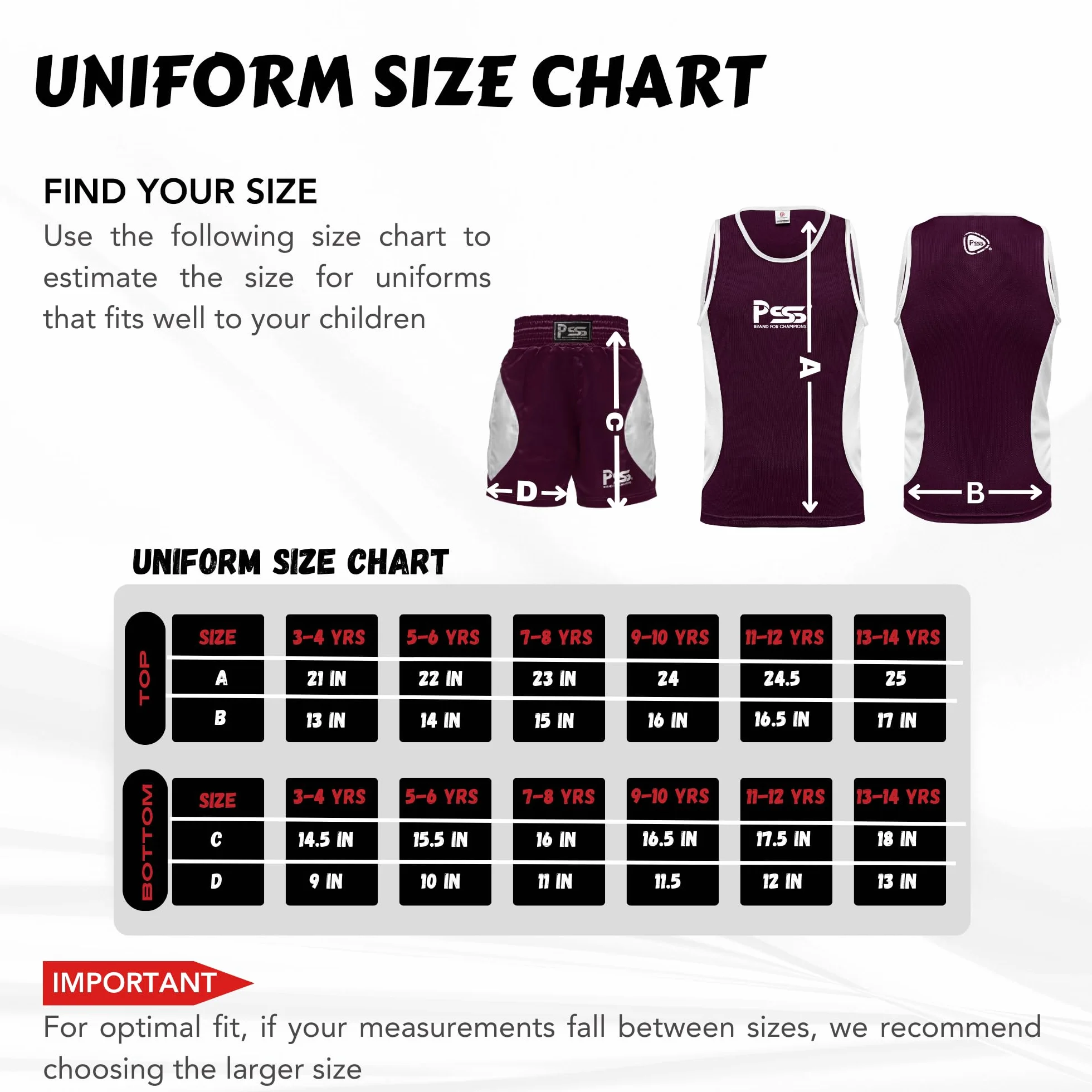 PSS Ultimate Uniforme de boxeo para niños Juego de 2 piezas Ligero Transpirable