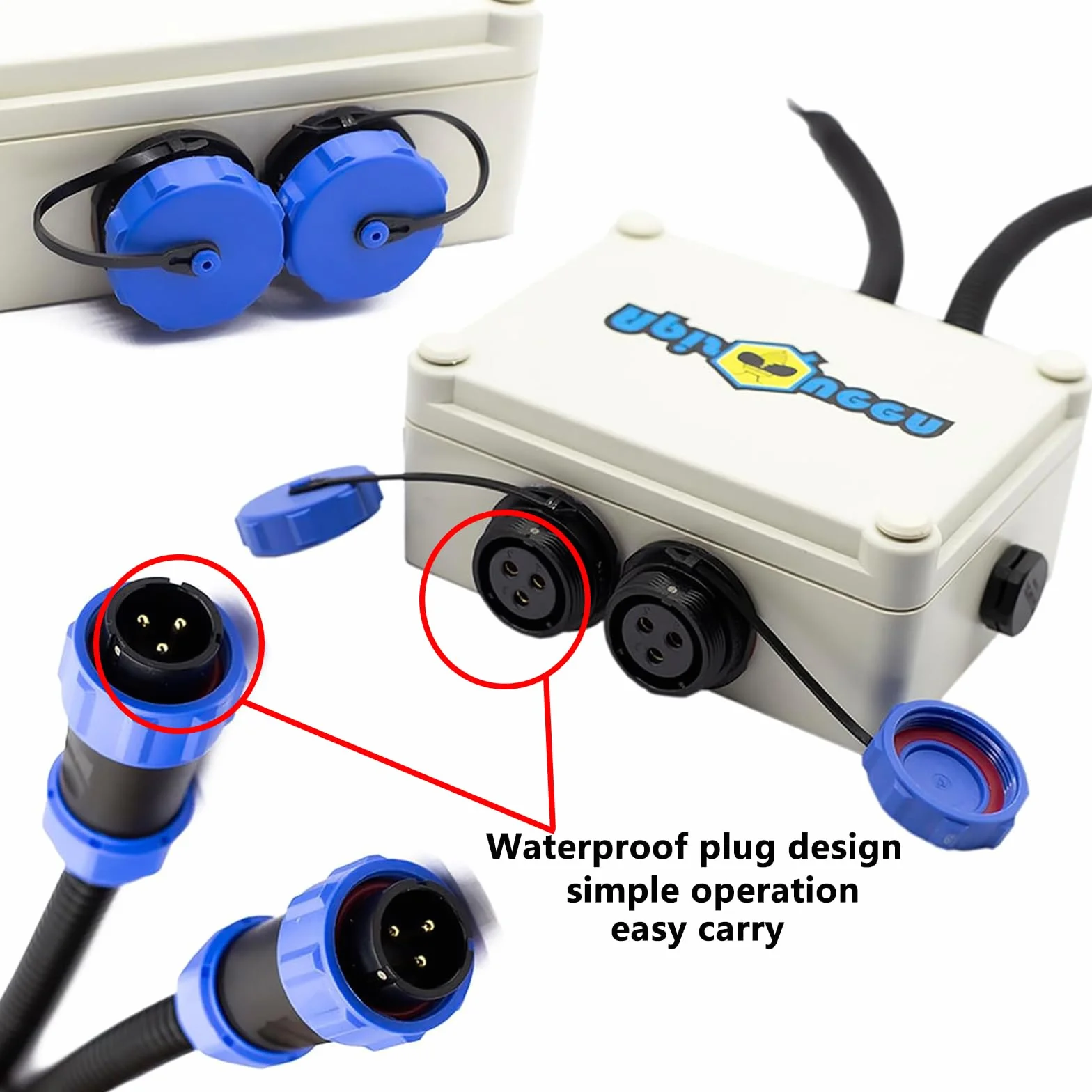 12-16 V Thruster submarino U2 Set, fuerza de accionamiento total 3,40 kg, puede empujar 100 kg, velocidad 1-3 km/h, motor sin escobillas para barcos de pesca y ROVs