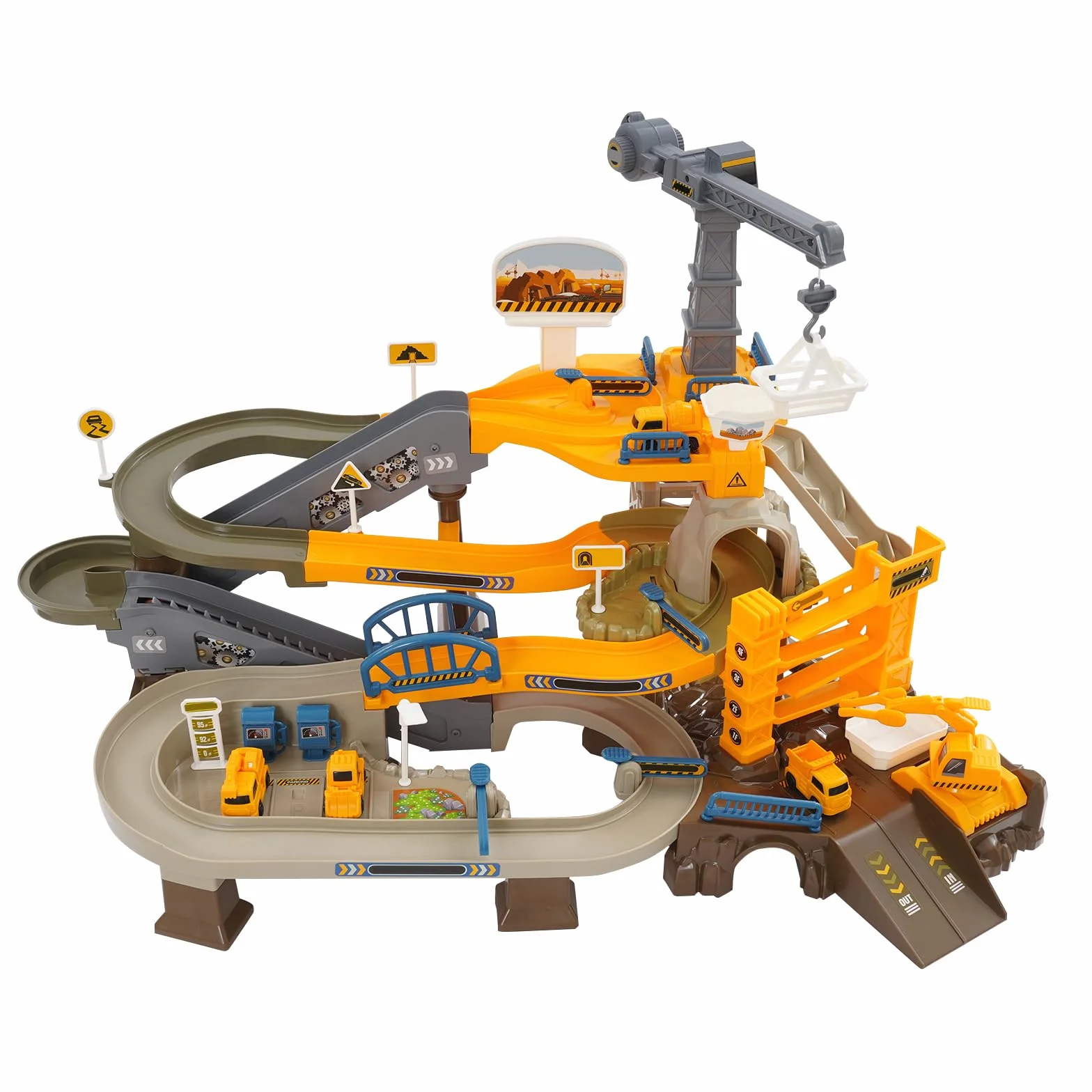 Pista eléctrica y coche de juguete para niños | Juego de tren RC con trenes y rieles | Juguetes para niños y niñas a partir de 3 años