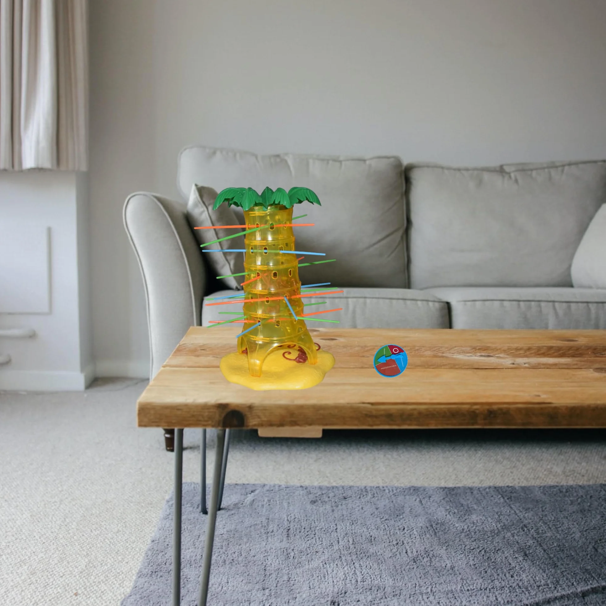 JAMERPD Monos Locos Juegos de Mesa - Juegos de Mesa niños +3 años, 2-4 Jugadores - Juegos para Regalo para niños Juguete Interactivo Tumblin' Monkeys. Entretenimiento y coordinación Ojo-Mano.