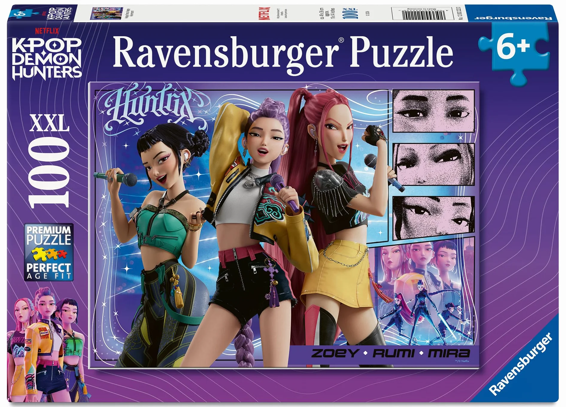 Ravensburger KPOP Demon Hunters 100 XXL Piezas Puzzle 6 Años 49x36cm