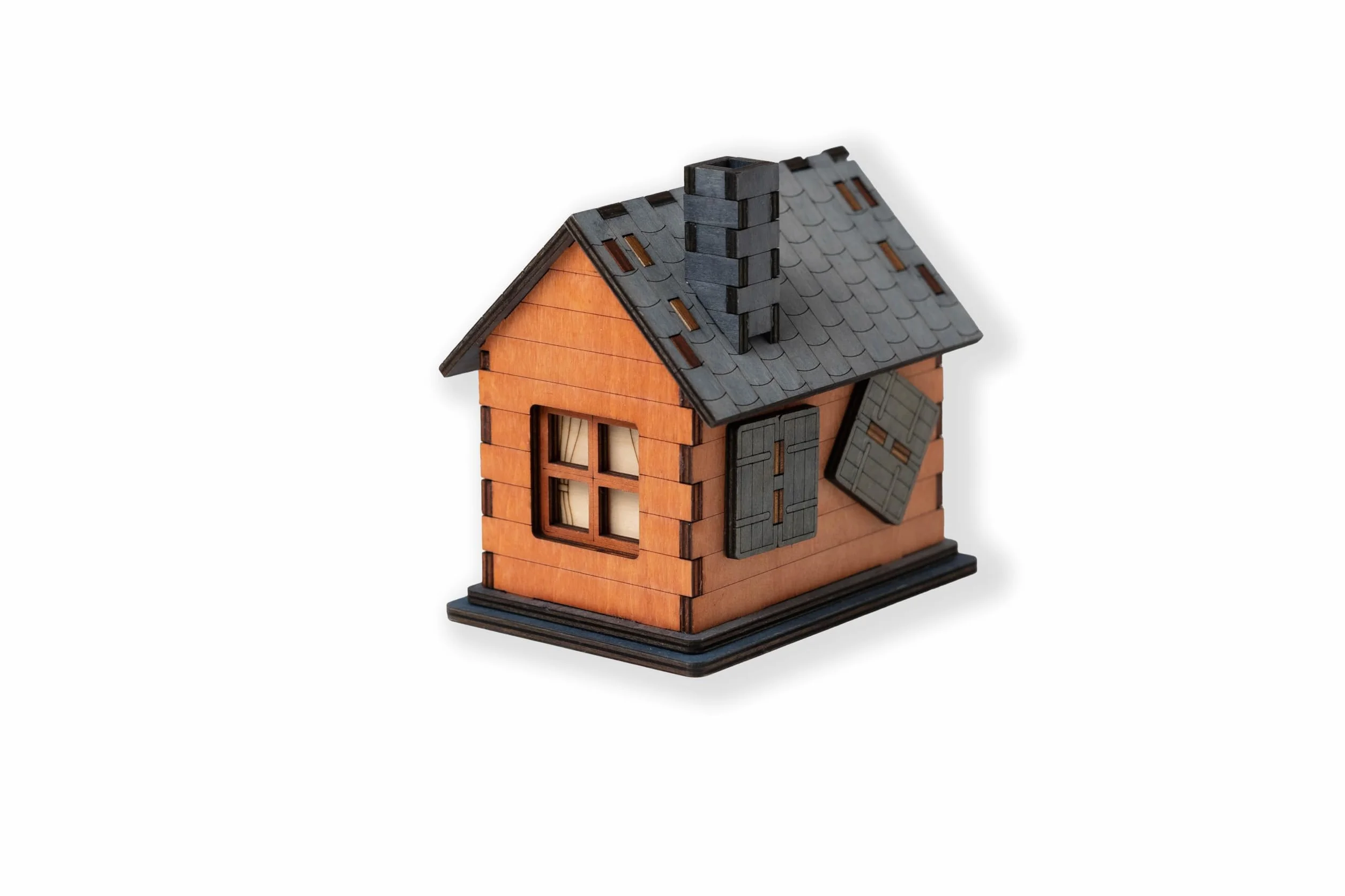 The House, Juego de Rompecabezas en Madera, Caja Secreta con Código QR, 1-6 Jugadores, A Partir de 6 Años