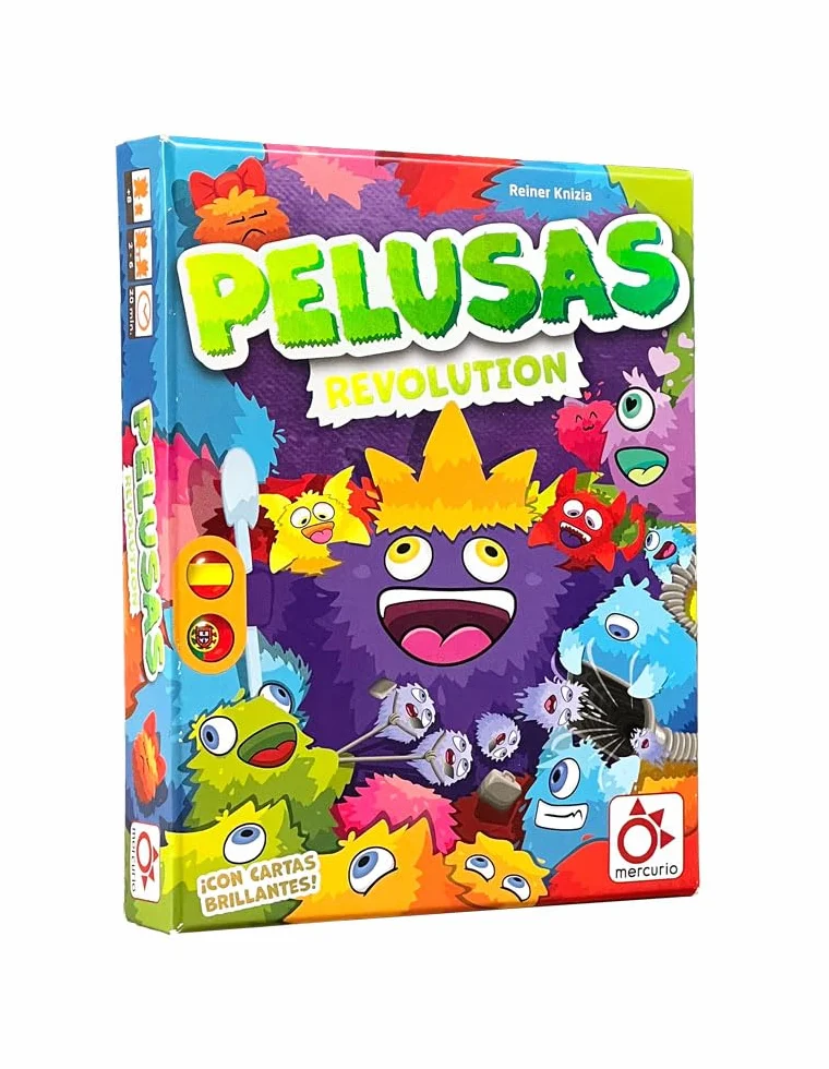 MERCURIO - PELUSAS REVOLUTION - Juego de Cartas para la Familia - Juego de Mesa con Nuevas Cartas y Mecánicas Emocionantes - 2-6 Jugadores - A partir de 8 años