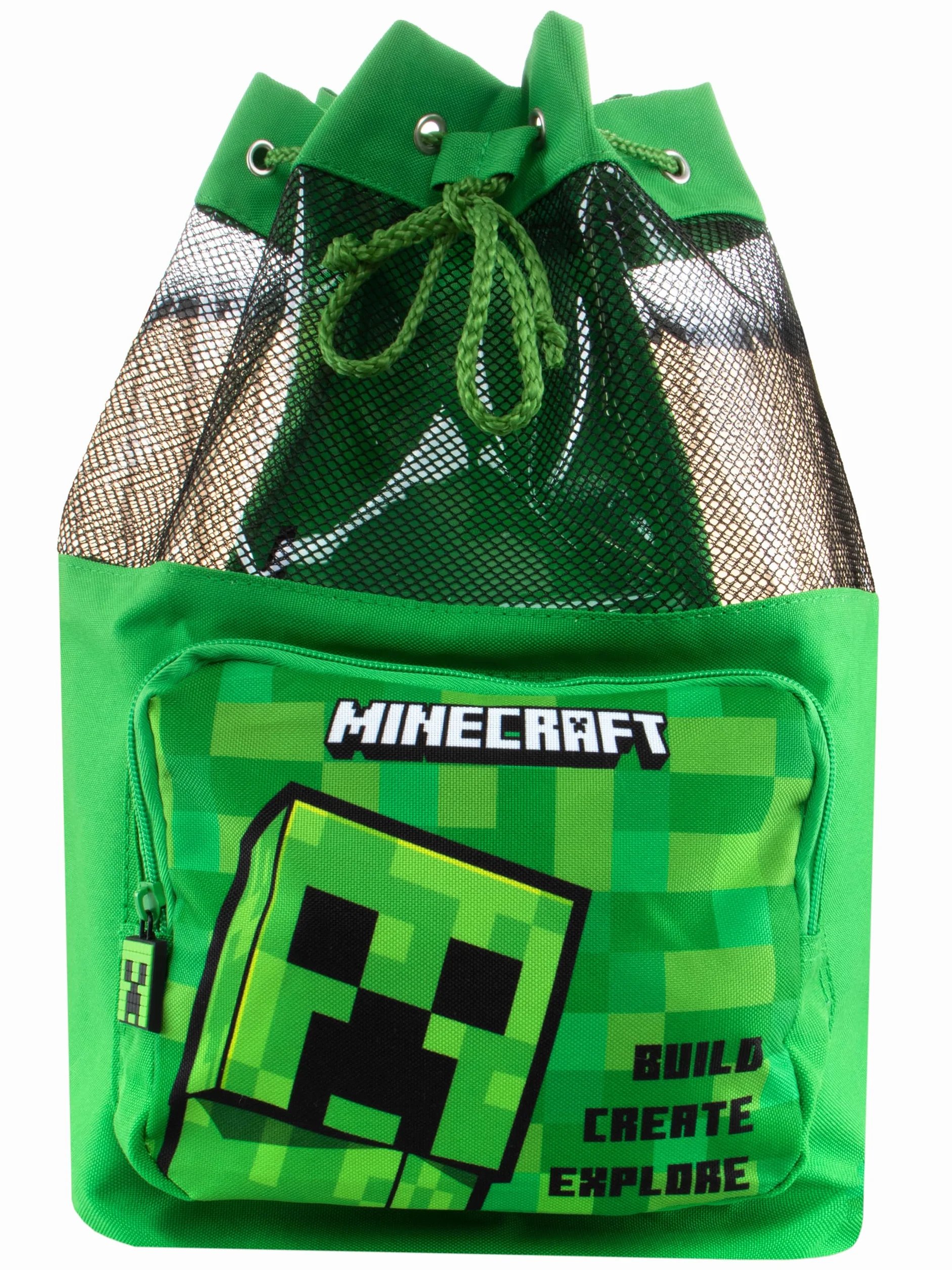 Minecraft Bolsa de Baño Mochila para Niños Natación Verde