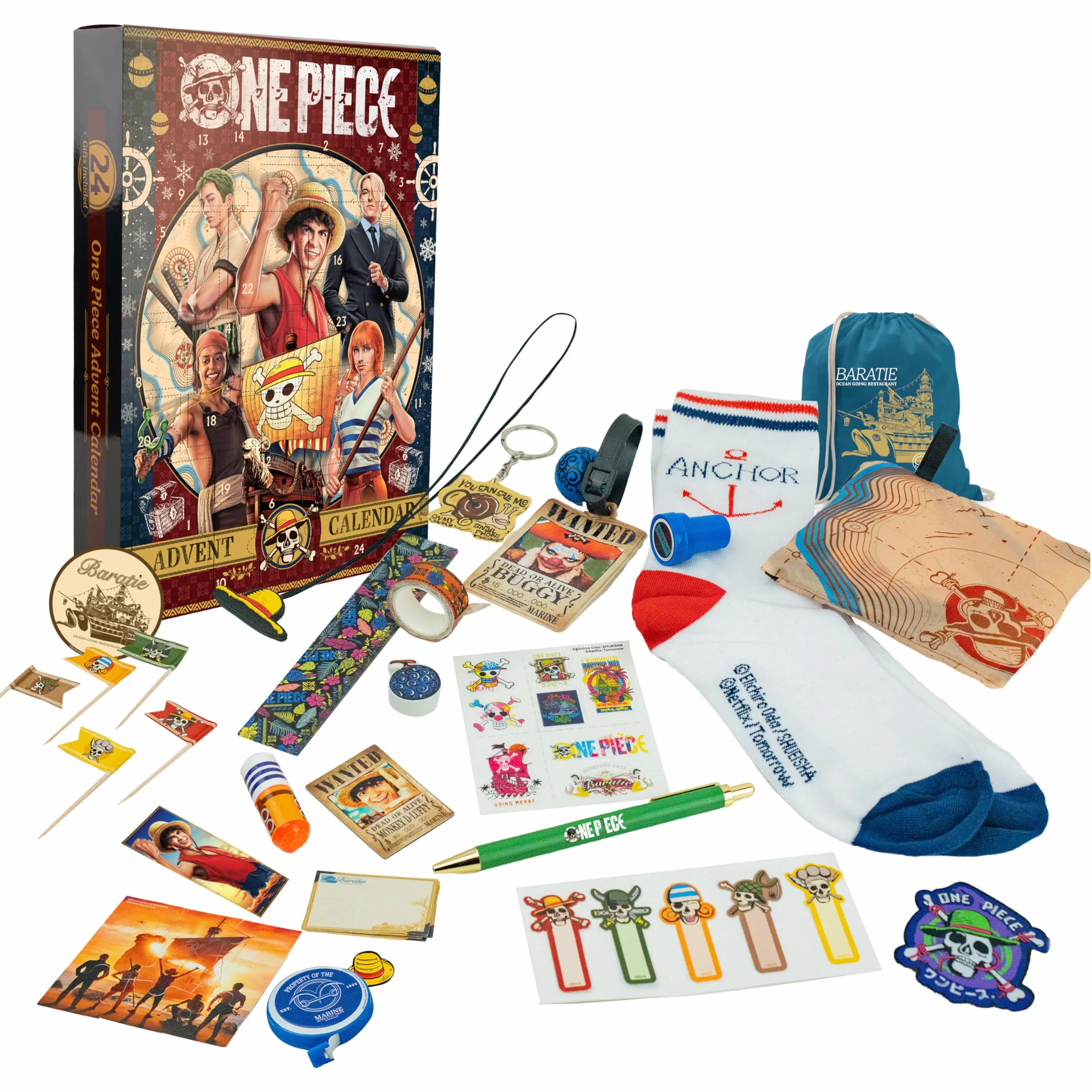 Cinereplicas - One Piece Calendario de Adviento 2024 - Licencia Oficial