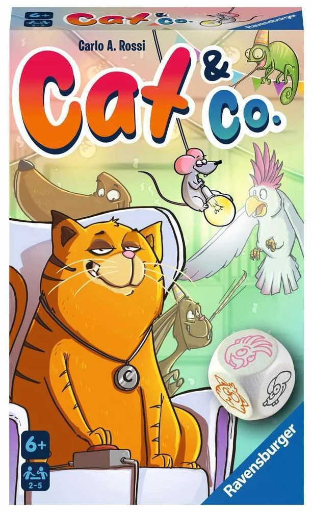 Ravensburger Cat&Co Juego de Mesa de Viaje 2-5 Jugadores 6+ Años