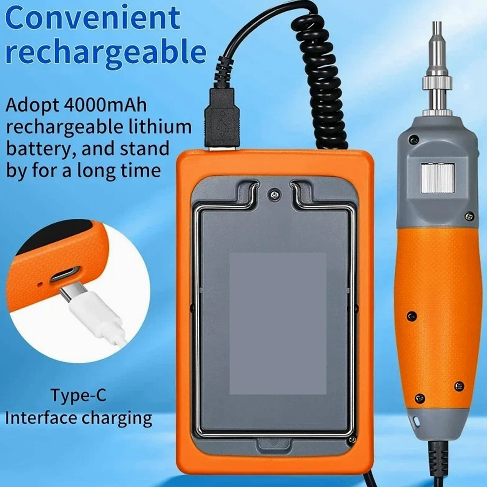 OTDR, Limpiador de fibra óptica AUA-600, microscopio 400X, pantalla táctil HD 5 pulgadas, sonda inspección, detector extremos(Support UPC)