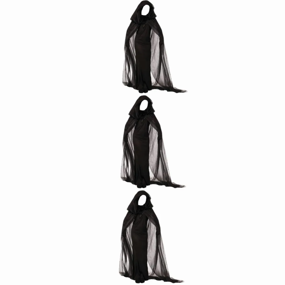 SOIMISS 3 Piezas disfraz de bruja para mujer para actuación disfraz vampiresa de vampiresa de fantasma de vampiro de halloween de bruja para cosplay Black