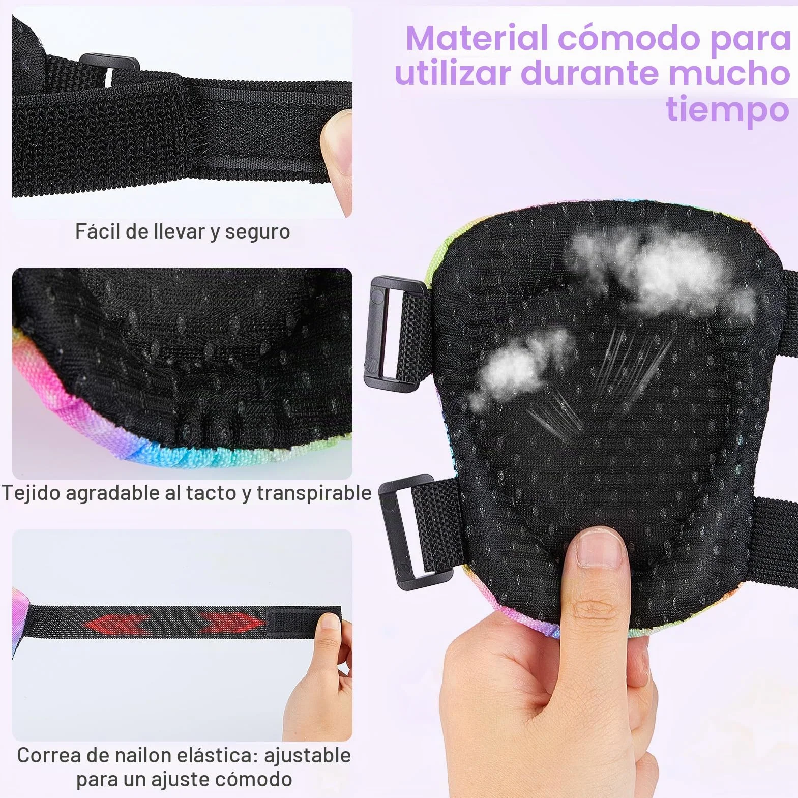 Protecciones Patines Niña Rodilleras y Coderas Niño 7 Piezas Hebilla Ajustable Patinaje Línea Skate Scooter Skateboard Bicicleta 3-8 Años