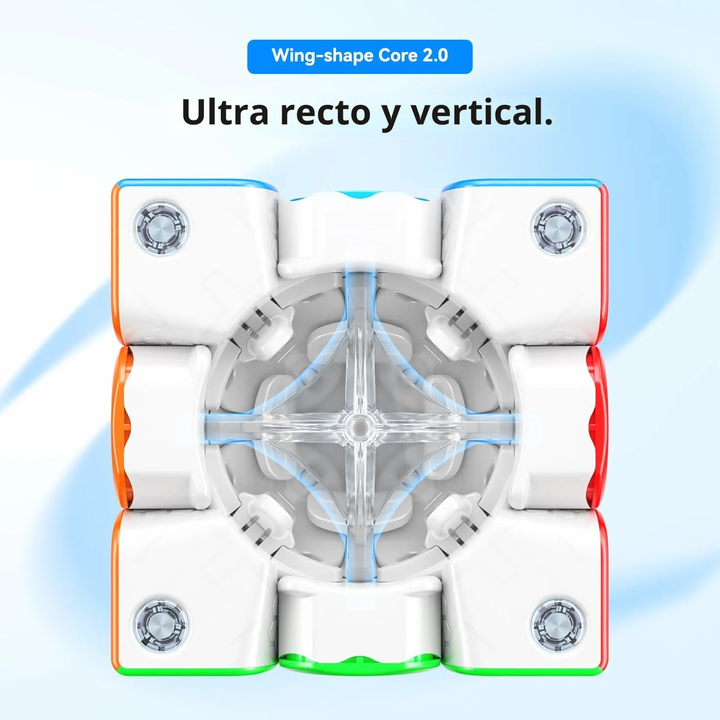 GAN 356ME Magnético Speed Cube de Edición Mejorada,Cubo Mágico 3x3 con 48 Imanes/GES Pro+/4 Niveles de Elasticidad,Profesional Original Iman-tado Cubo de Velocidad (Sin Pegatinas)