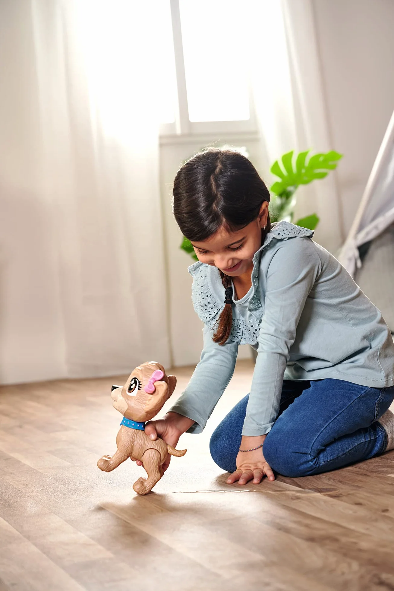 Simba 105893460 Chi Chi Love Pii Pii Puppy - Perro para pasear, Hace pipí, a Partir de 3 años, 20 cm
