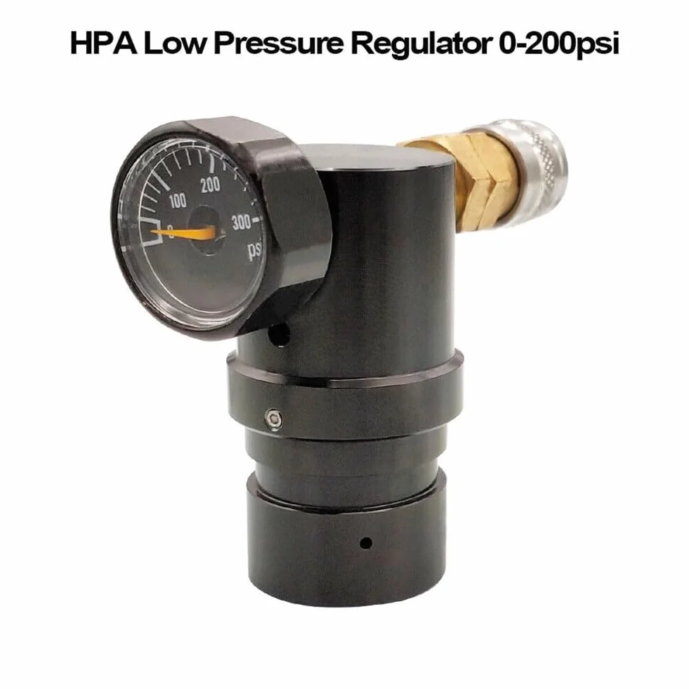 Regulador de aire PCP HPA Micro MR, acoplador US Foster, manómetro, 40-200 PSI para paintball