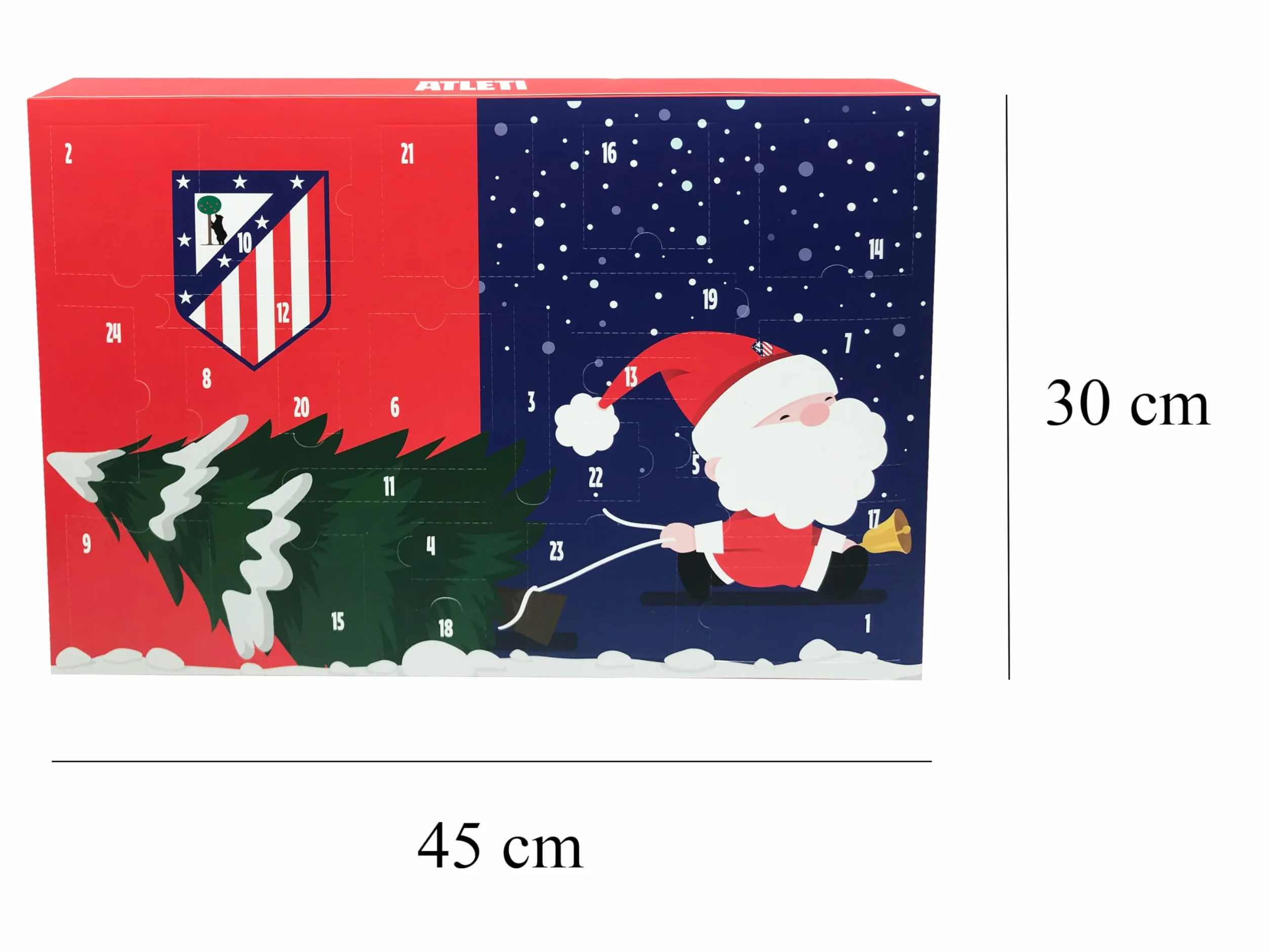 CyP Brands-Atlético de Madrid, Calendario de Adviento, 24 Sorpresas, Regalo Infantil, Licencia Oficial Marvel, Actividades y Juguetes