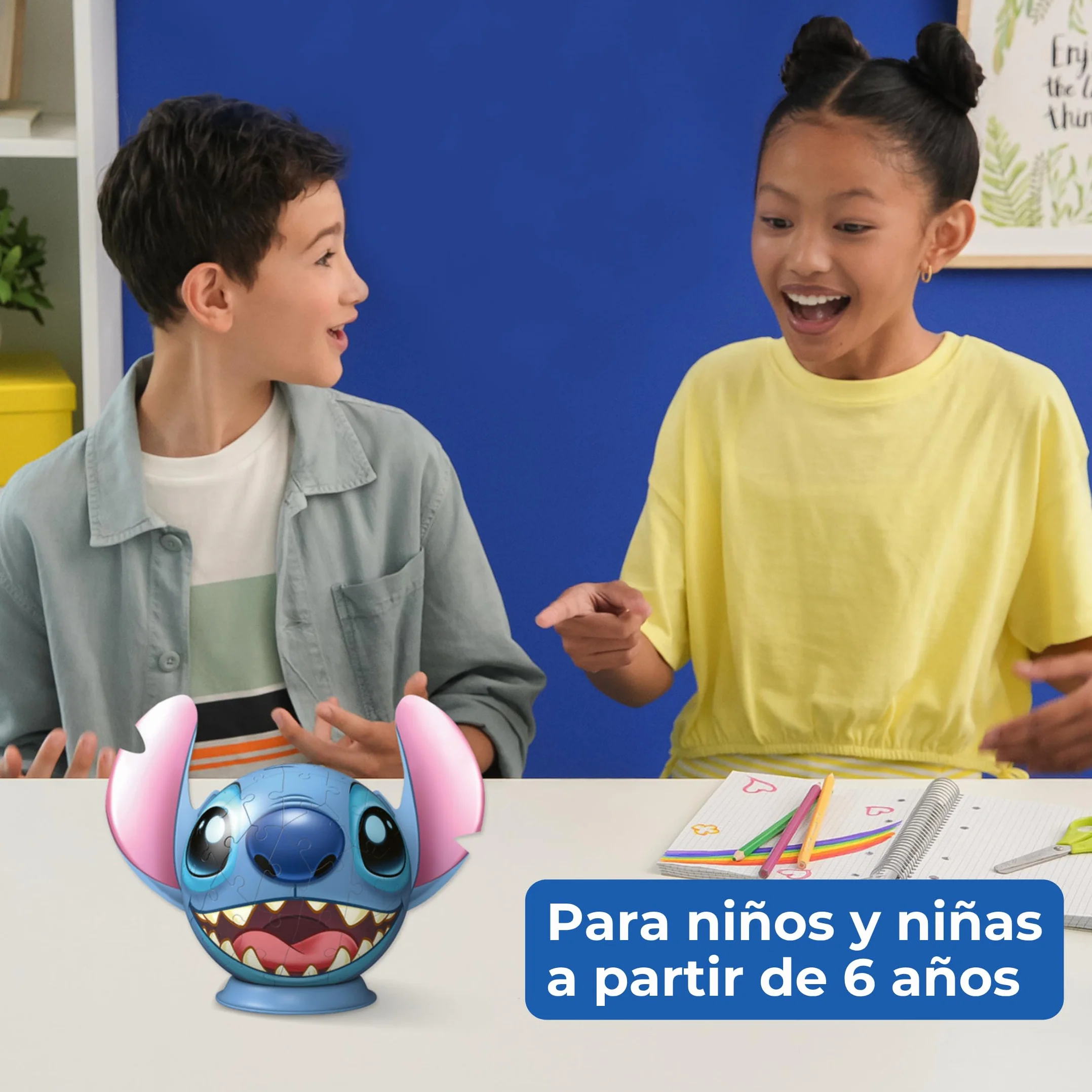 Ravensburger Puzzle 3D Niños Disney Lilo Y Stitch 77 Piezas