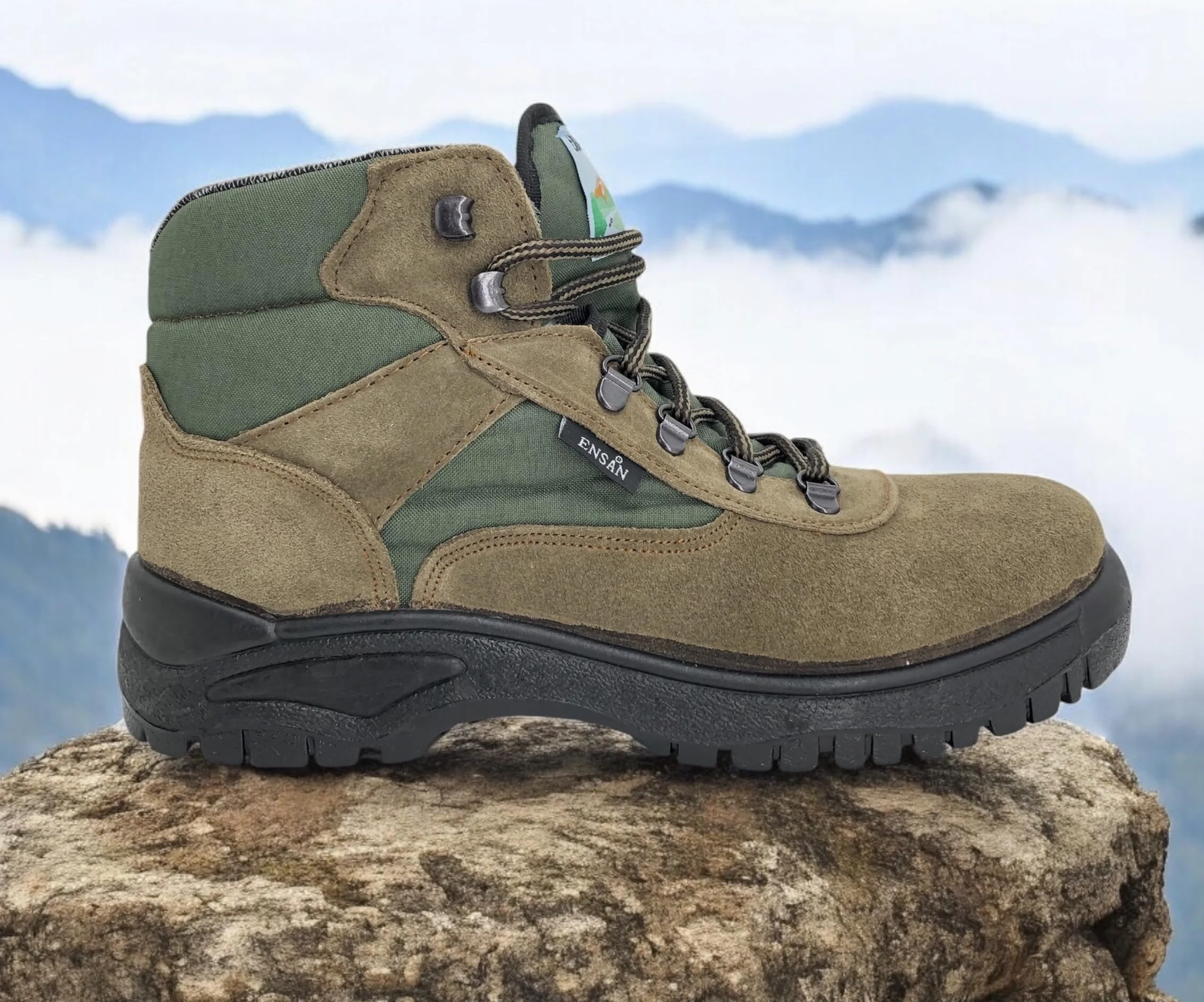 Botas de Montaña Senderismo Trekking Serraje Unisex Agarre 100% Fabricado en España J. Ruiz calzados JR