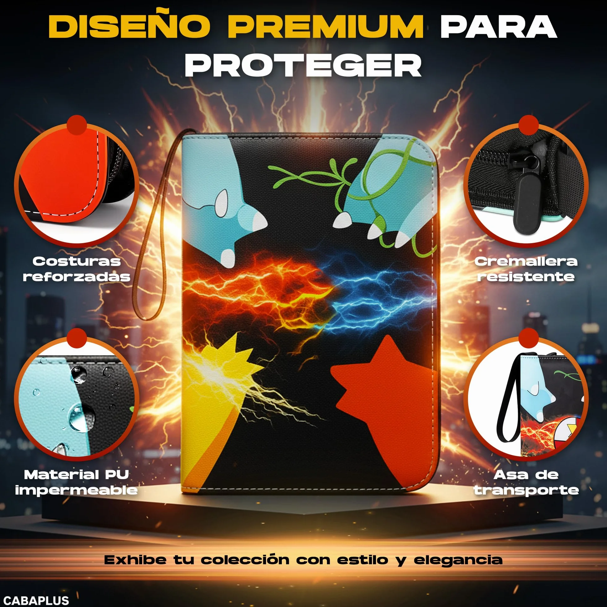 Album de Cartas Coleccionables PREMIUM 1080 Cartas | Binder Profesional con 60 Páginas y Fundas Integradas | Album para Cartas TCG | Card Binder de Alta Capacidad