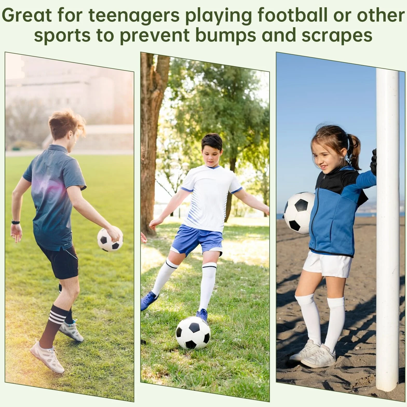 Tyqour mini espinilleras de fútbol para niños protectores de espinillas