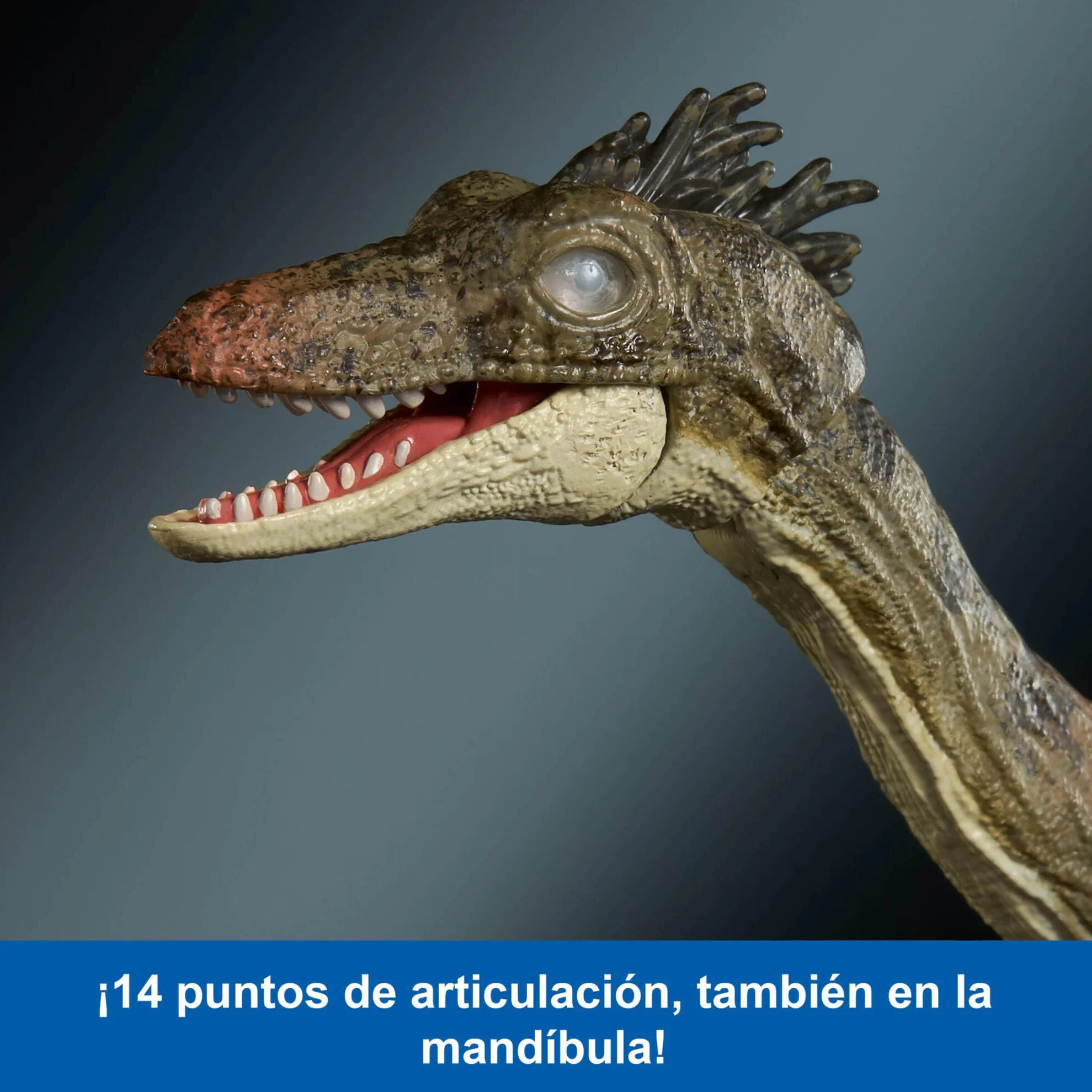 Mattel Jurassic World Hammond Collection Troodon Dinosaurio Juguete 14 Articulaciones JDJ11