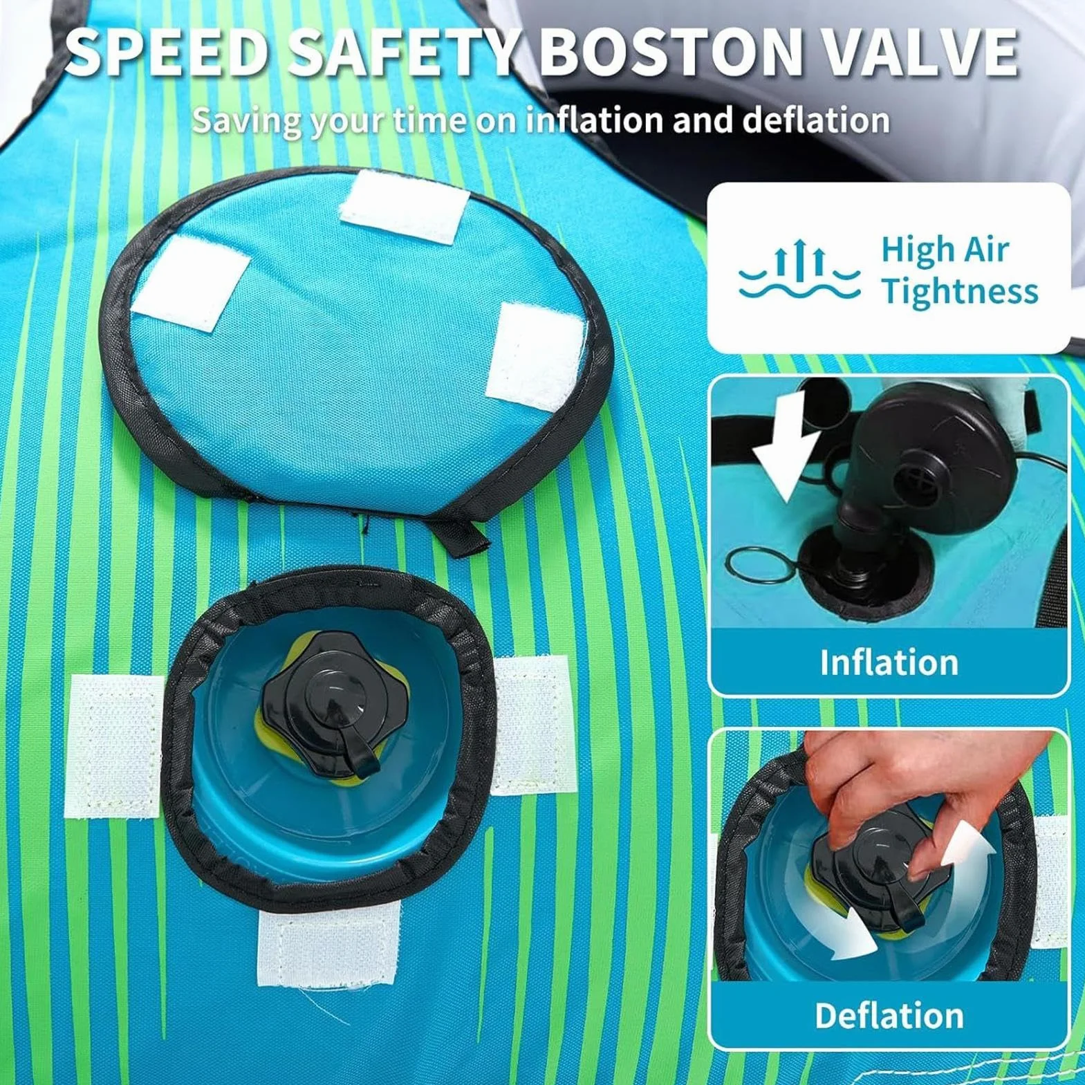 Tubo remolcable para barcos, balsa inflable deportes acuáticos, resistente al desgaste, compacto, para playa lago río piscina
