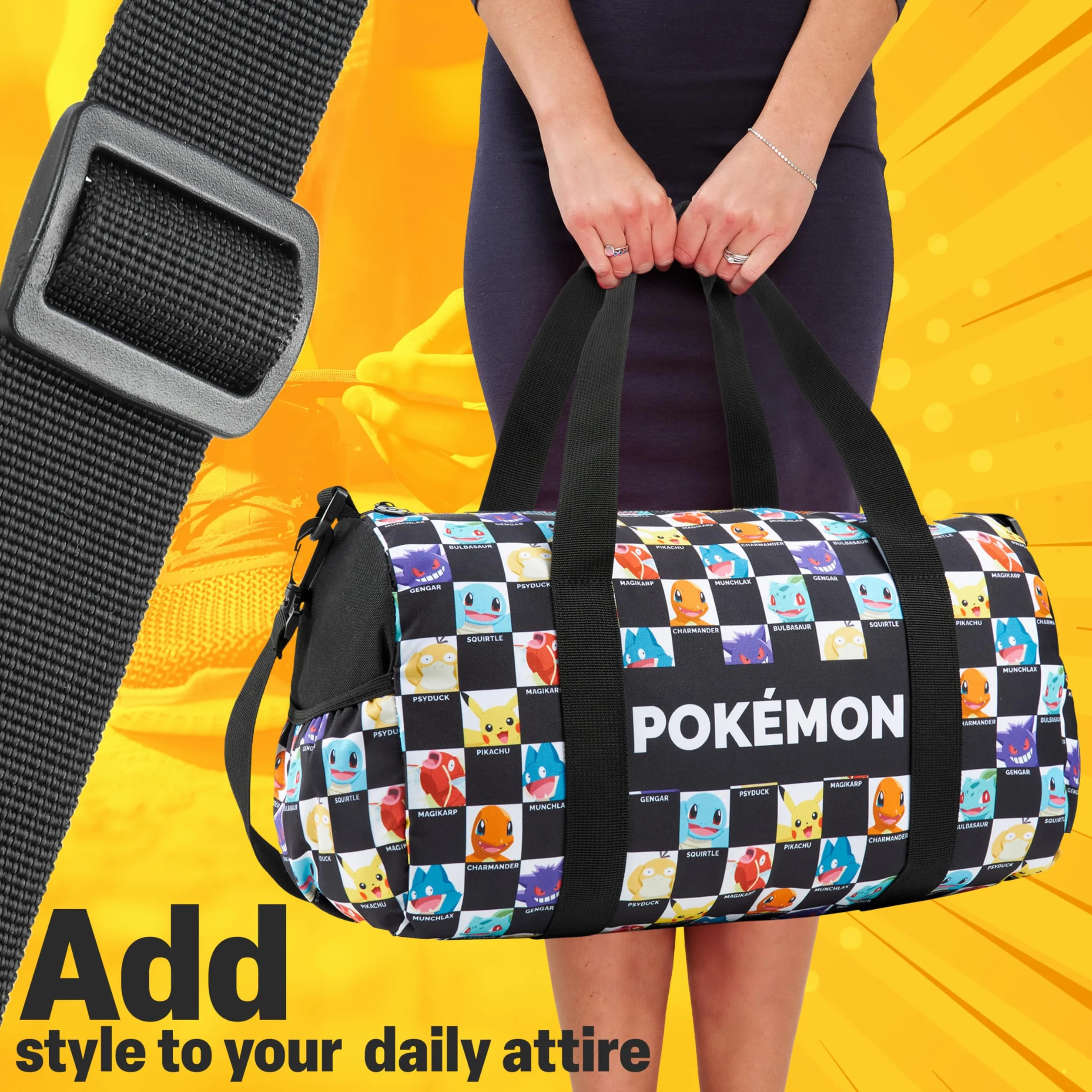Bolsa Deporte Pokémon Pikachu para Viaje Playa Gym Bandolera