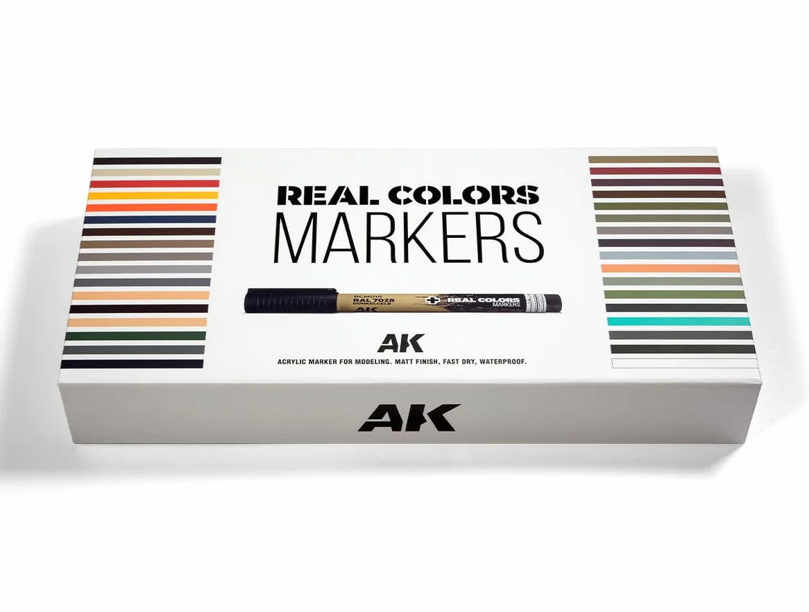 Ak Interactive - Special Box 34 Real Colors Markers