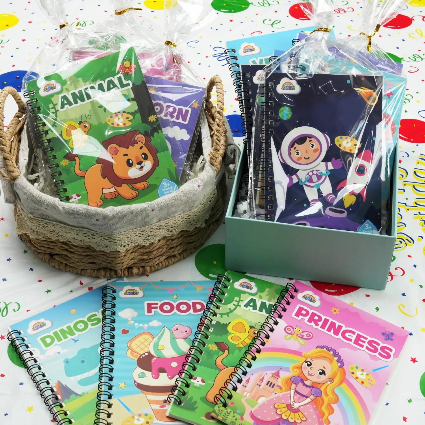 ZMLM Libros de Colorear con Agua para Detalles Cumpleaños niños, Regalos Cumpleaños Colegio invitados Juguetes, Livros de colorir infantis Manualidades Niños para 3 a 9 Años(24 Clásico)